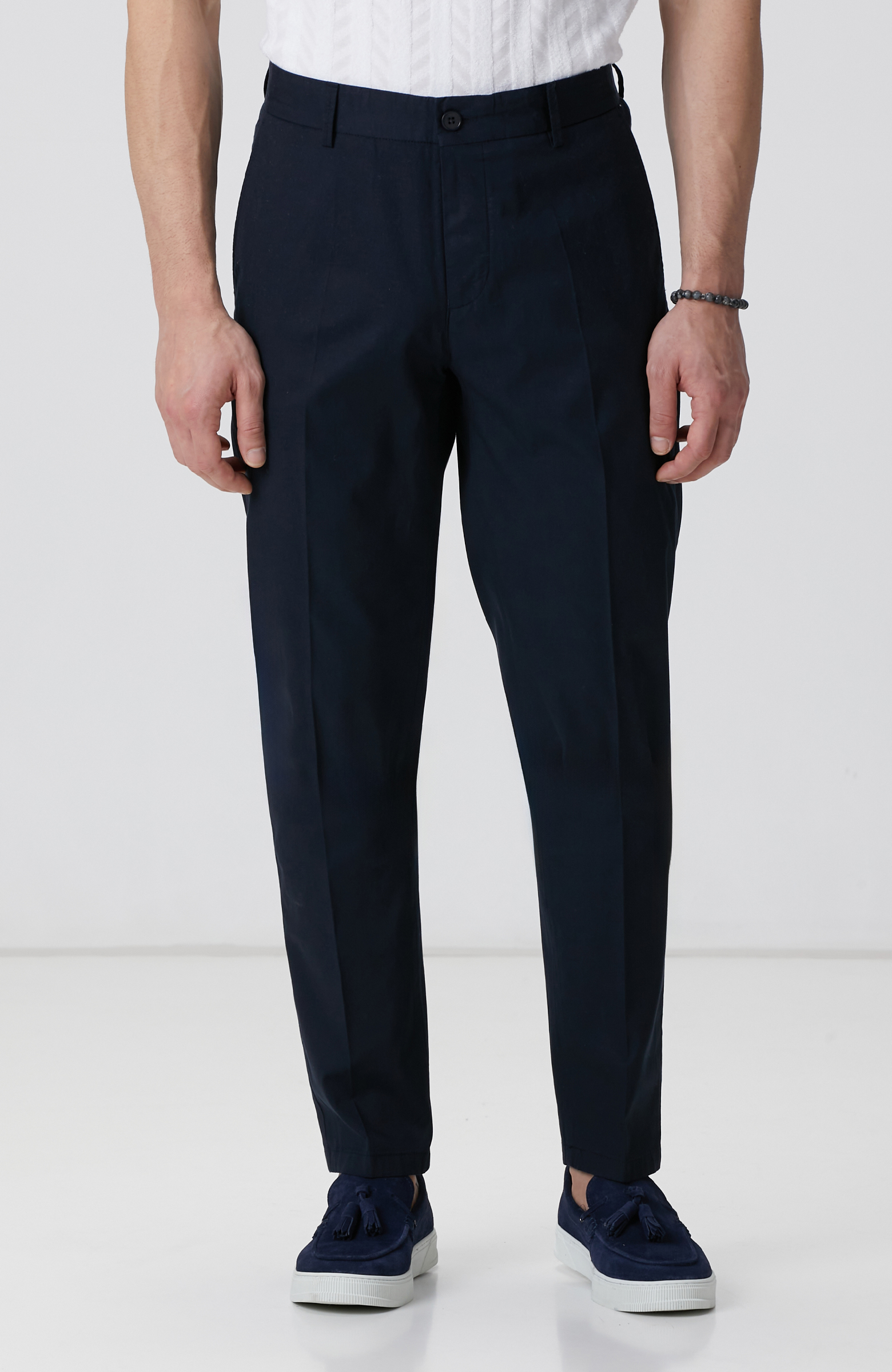 Lacivert Chino Pantolon