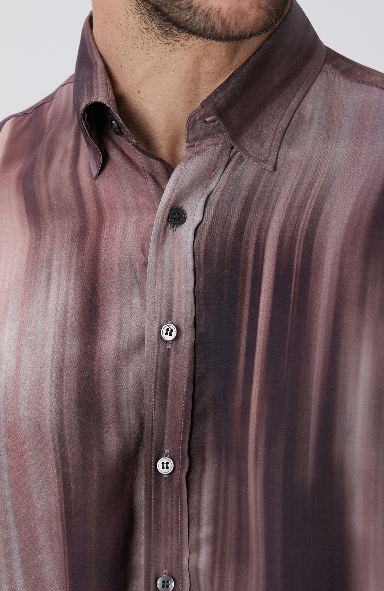 Bordo Baskılı Gömlek