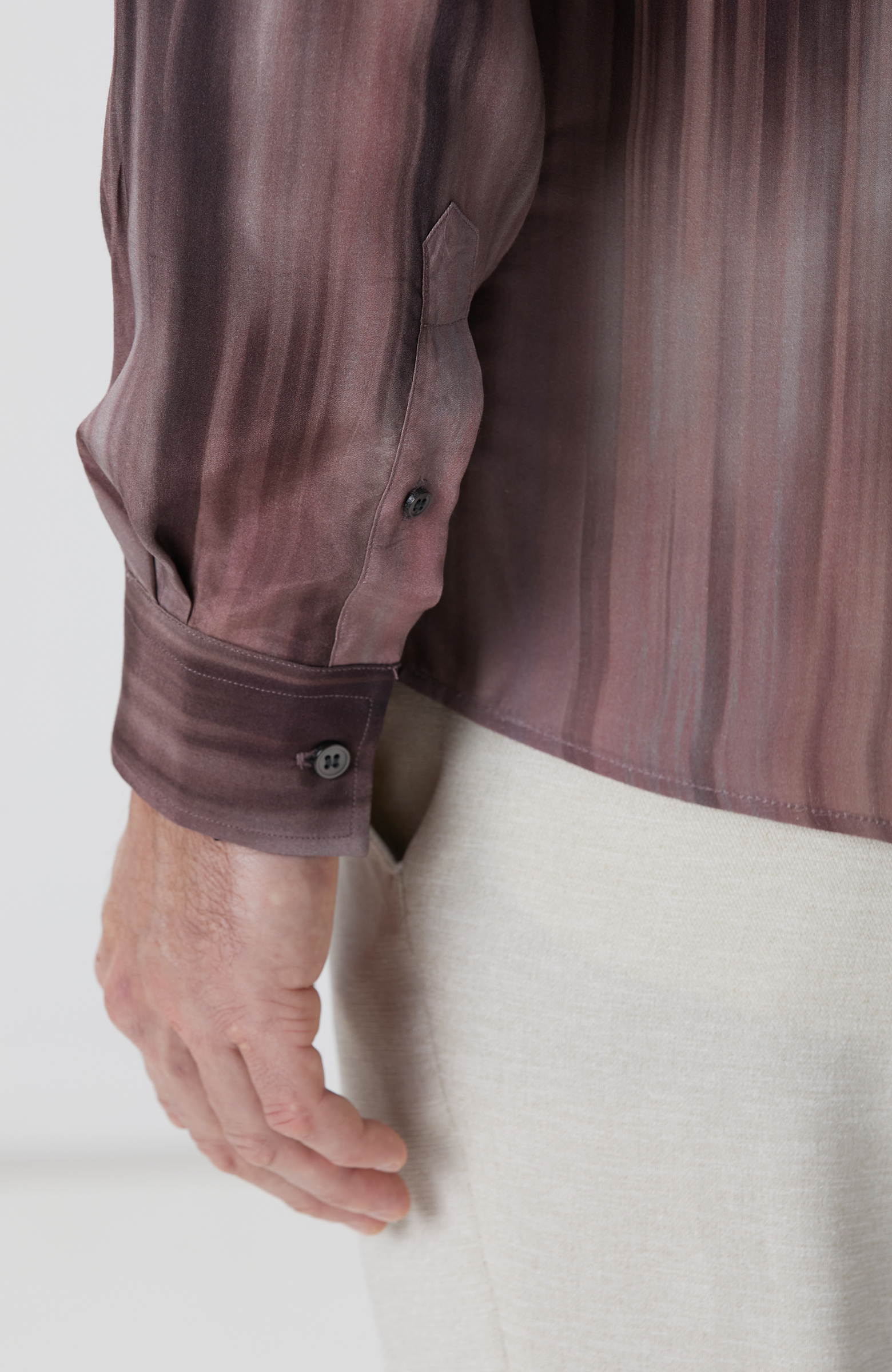 Bordo Baskılı Gömlek