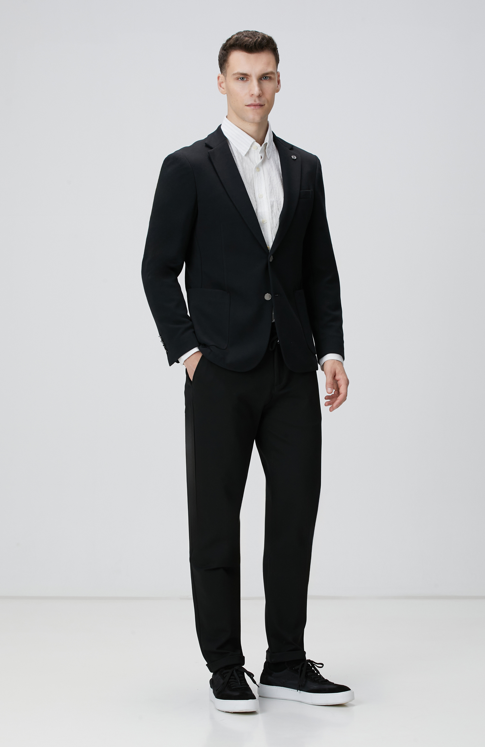 Kırık Beyaz Çizgili Gömlek