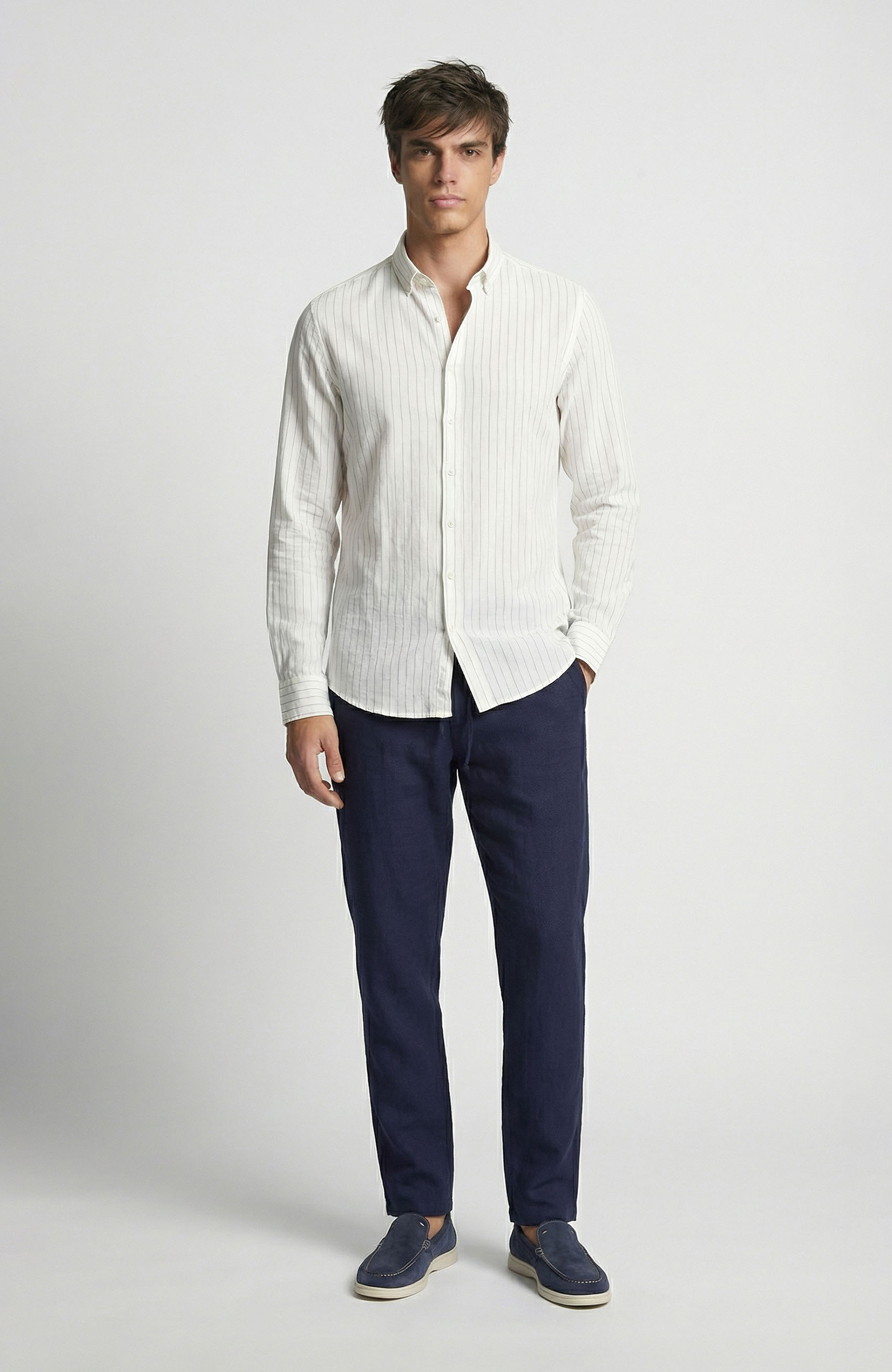 Lacivert Keten Jogger Pantolon