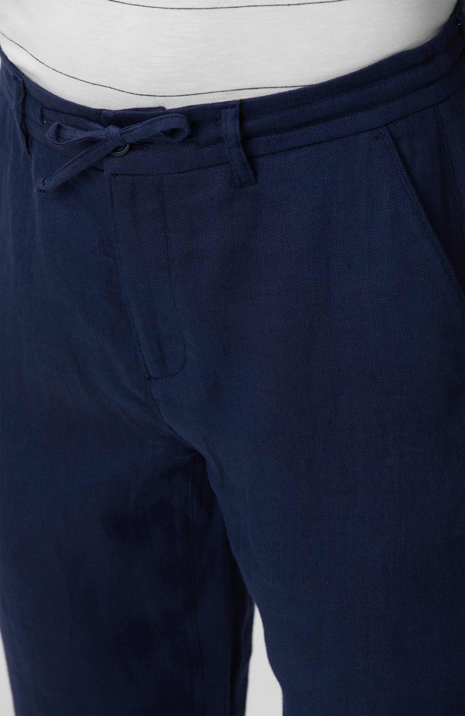 Lacivert Keten Pantolon