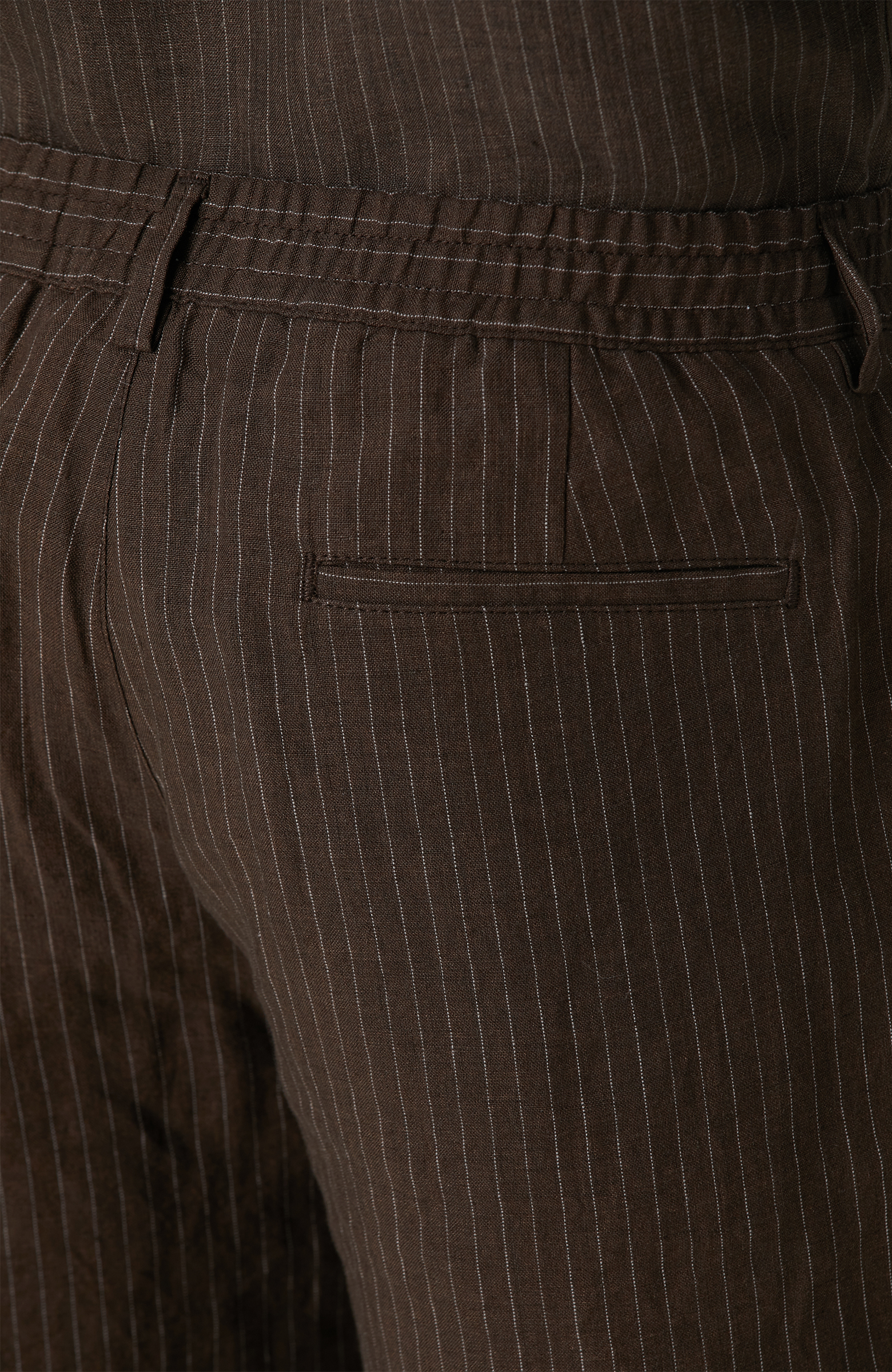 Kahverengi Keten Şort