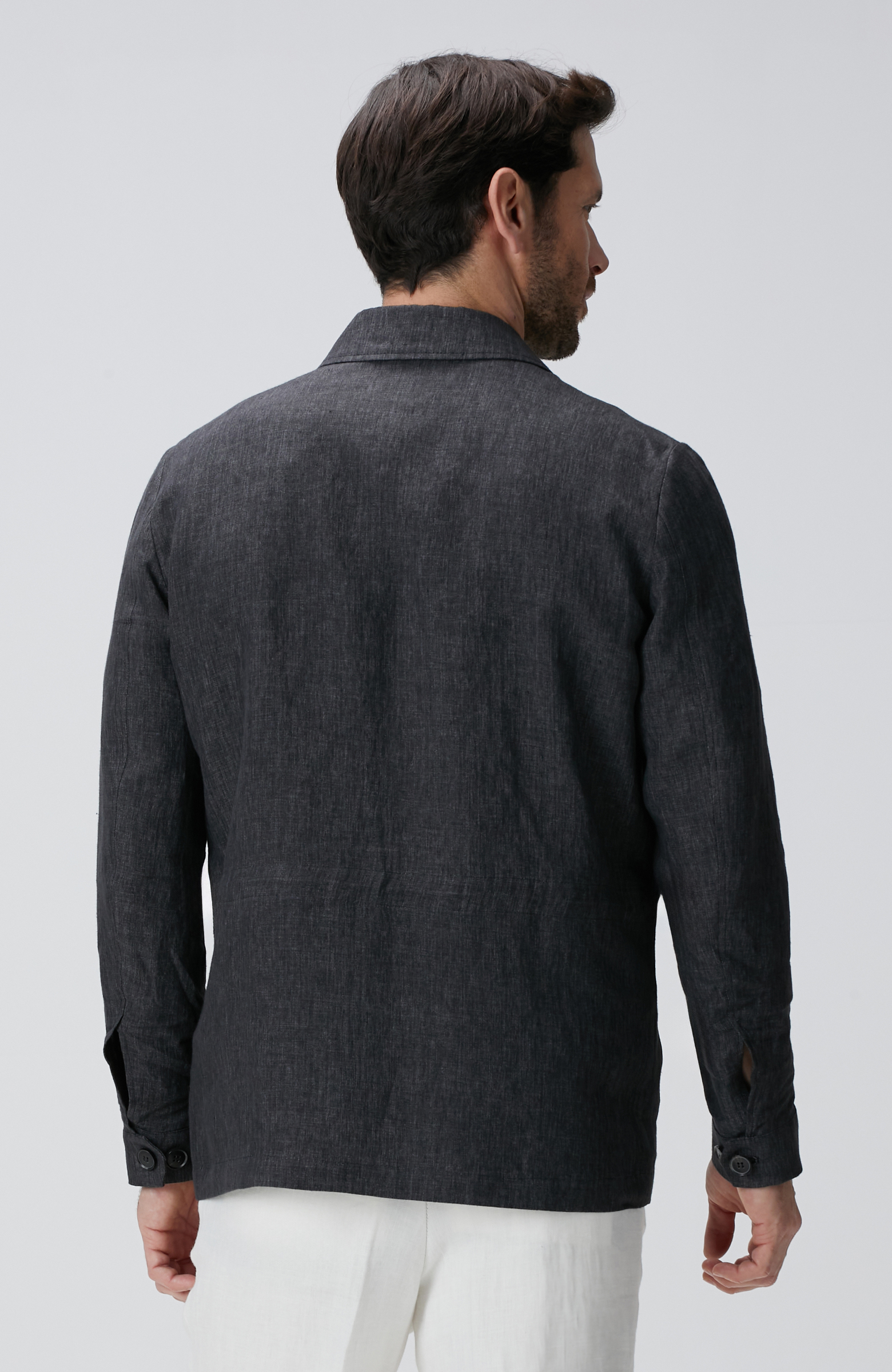 Antrasit Keten Ceket