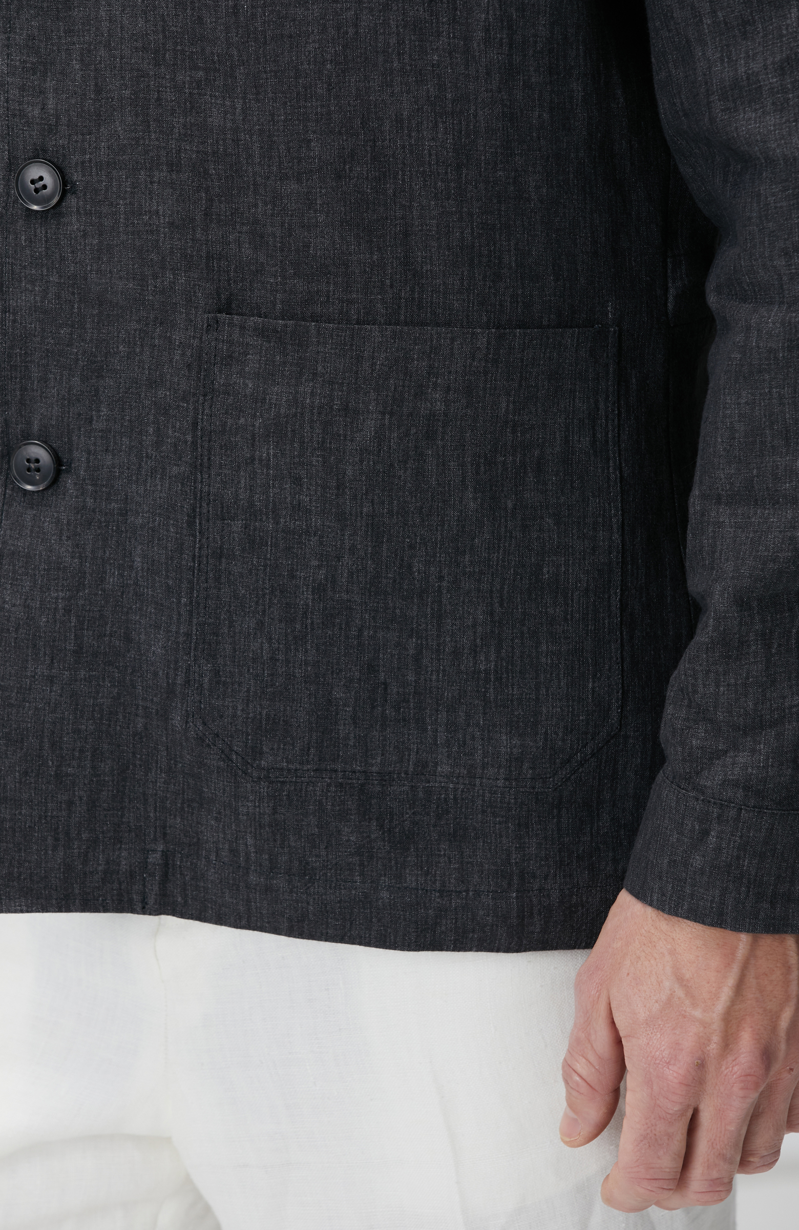 Antrasit Keten Ceket