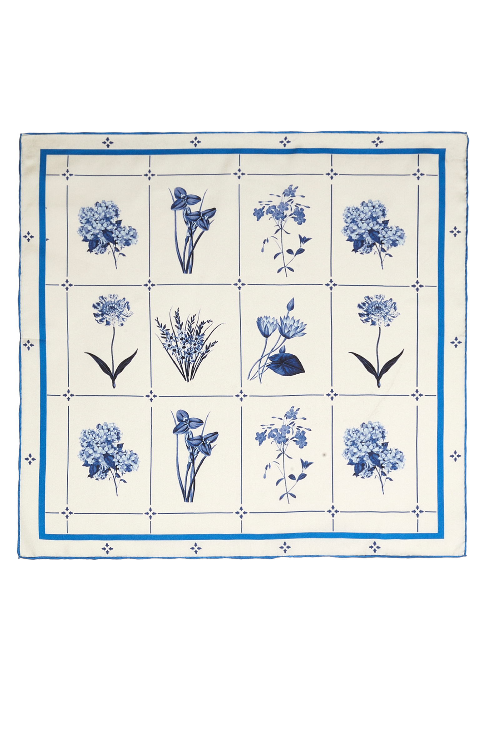 Renkli Çiçek Desenli Kadın Twill İpek Fular