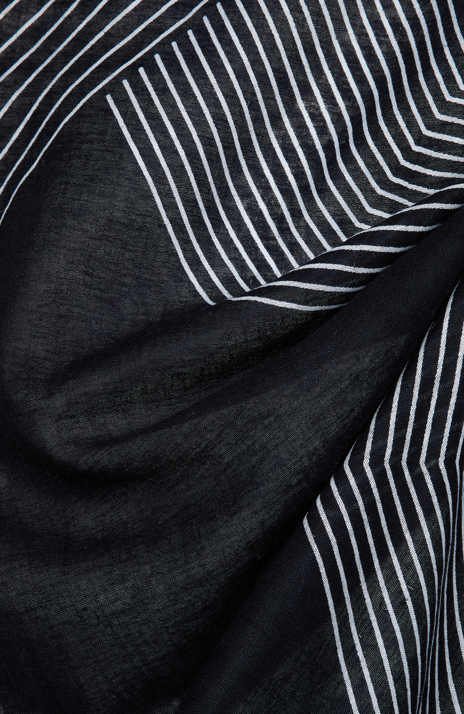 Lacivert Erkek Keten Karışımlı Şal