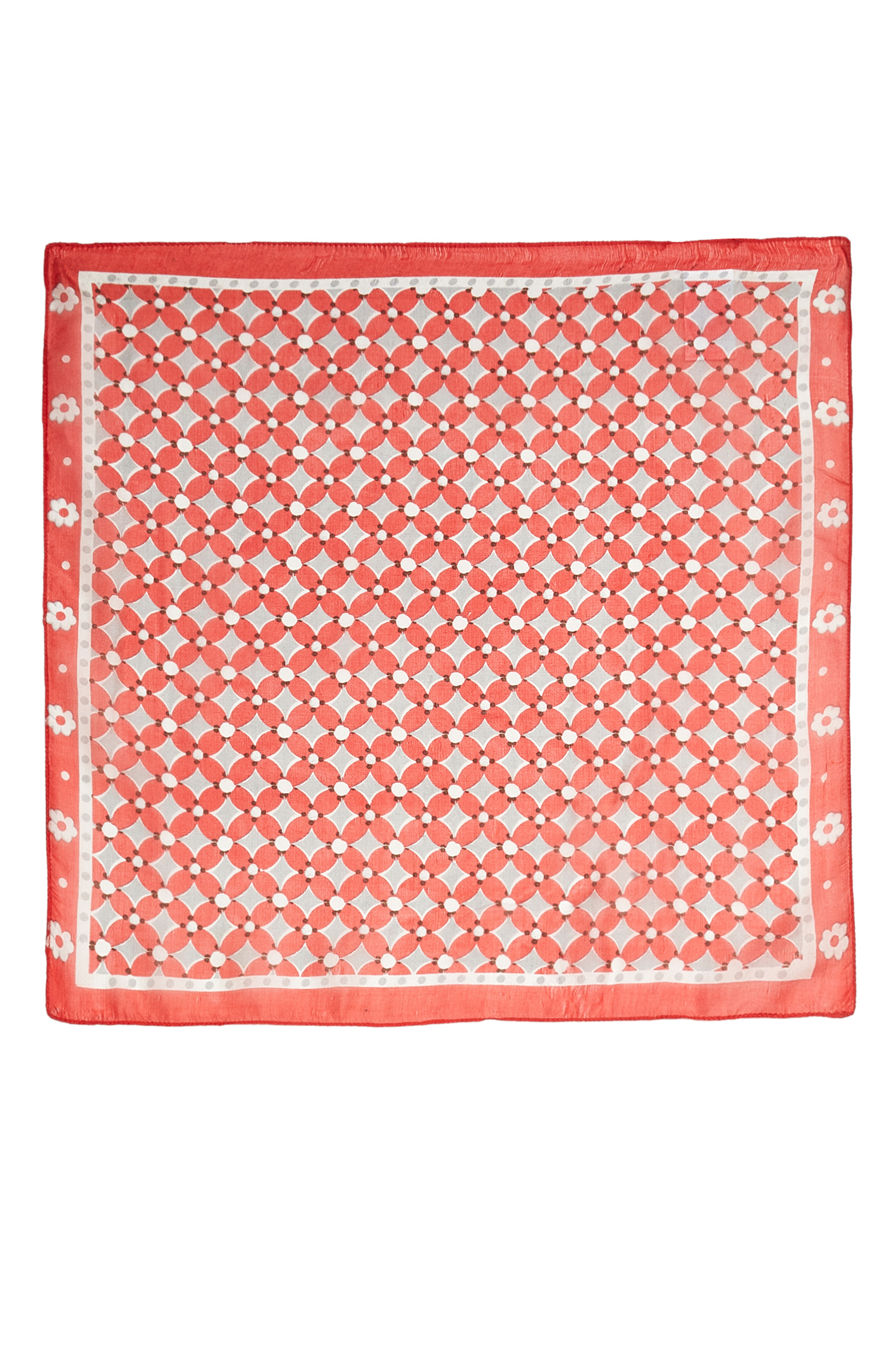 Kırmızı Kadın İpek Bandana