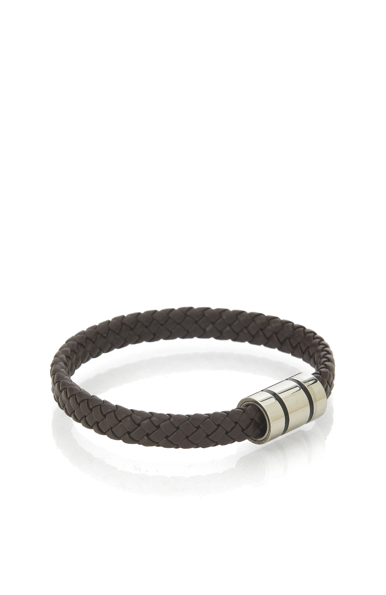 Dark Brown Men's Leather Bracelet
