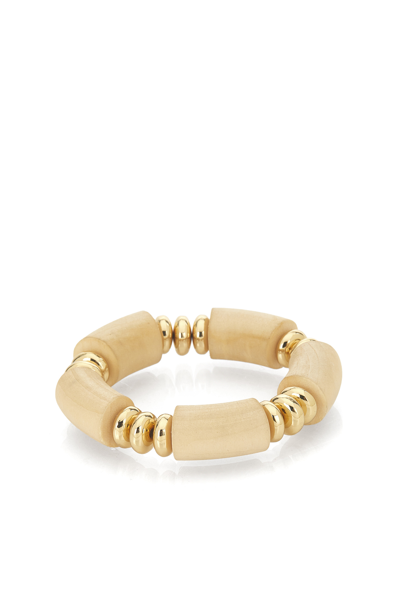 Bej Kadın Ahşap Bileklik