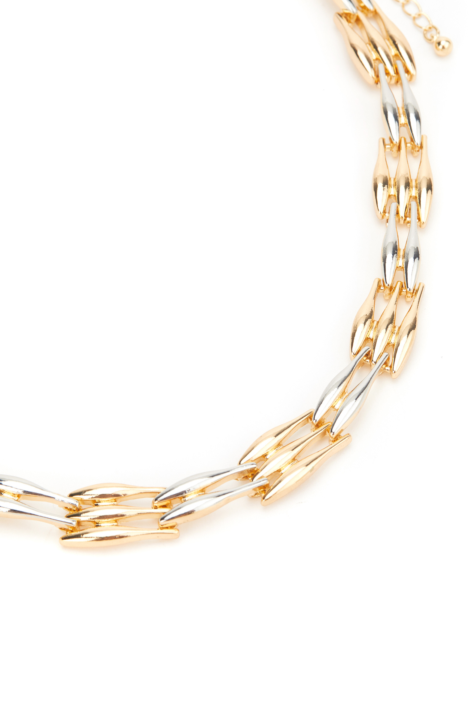 Gümüş Altın Rengi Kadın Kolye