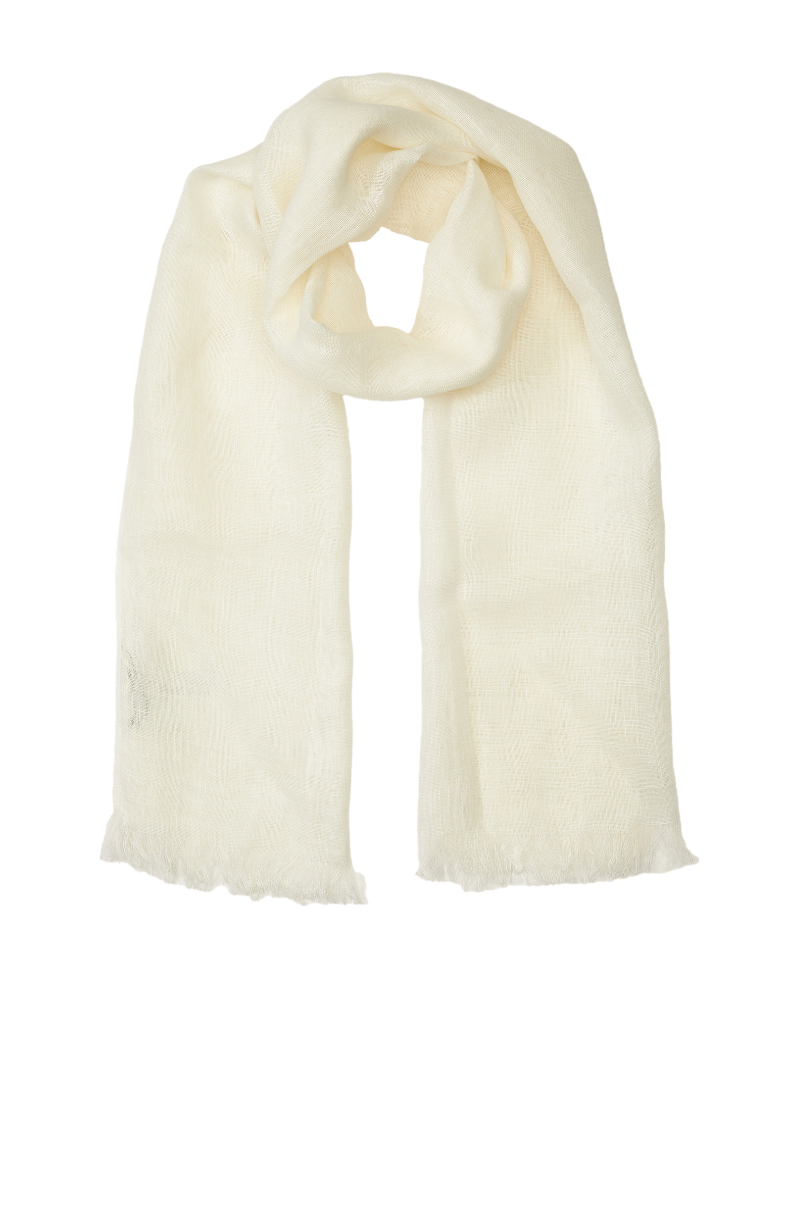 Bej Unisex Keten Şal