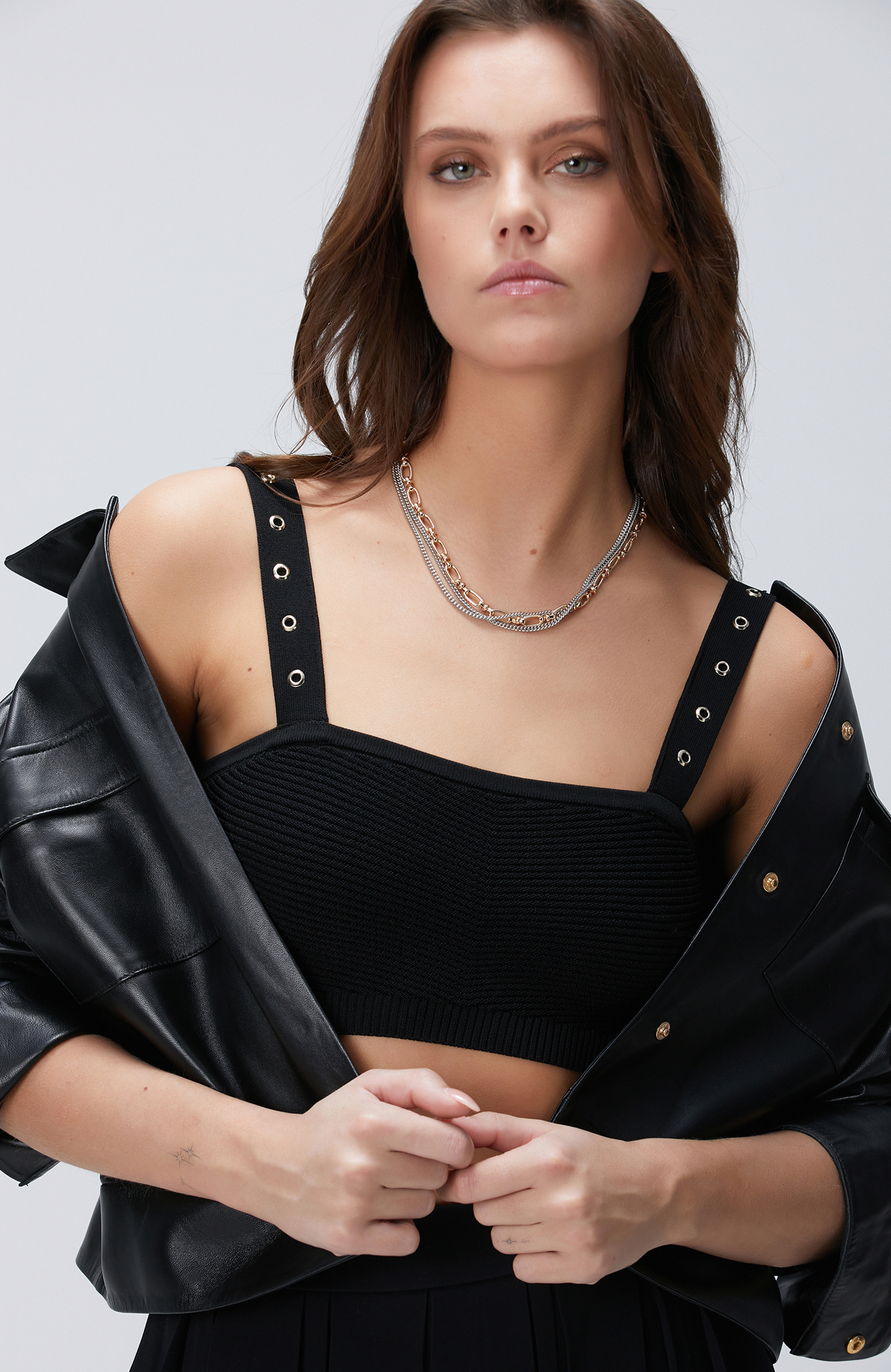 Siyah Triko Büstiyer