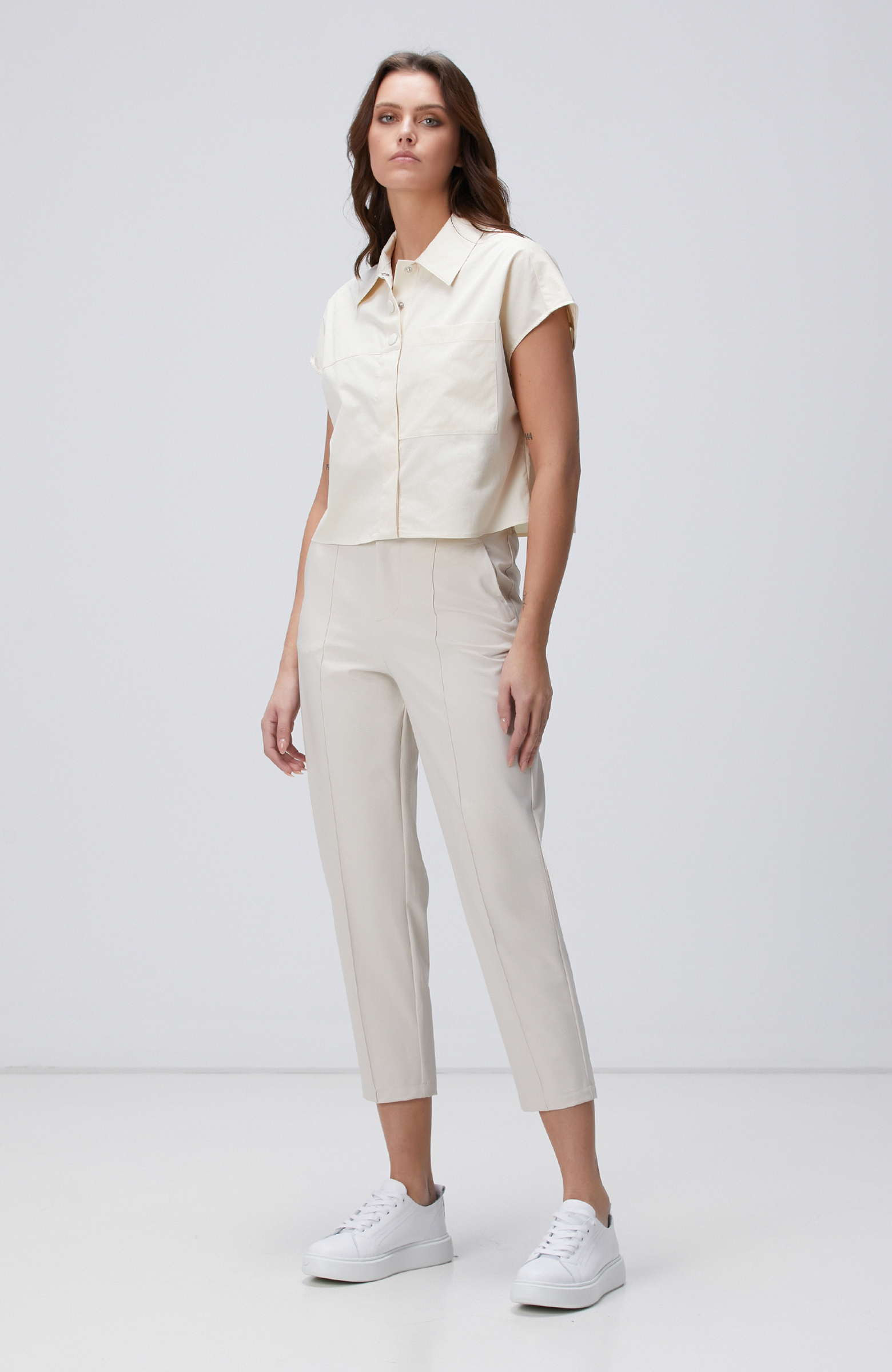 Kırık Beyaz N-Tech Gömlek