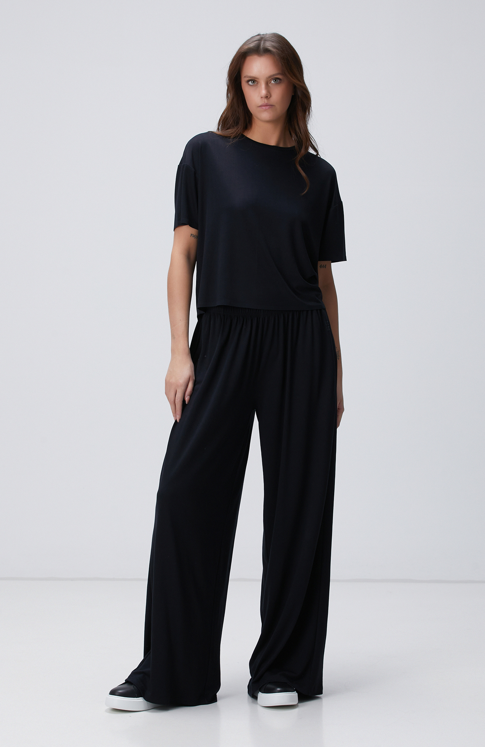 N-Tech Siyah Modal Karışımlı Eşofman Altı