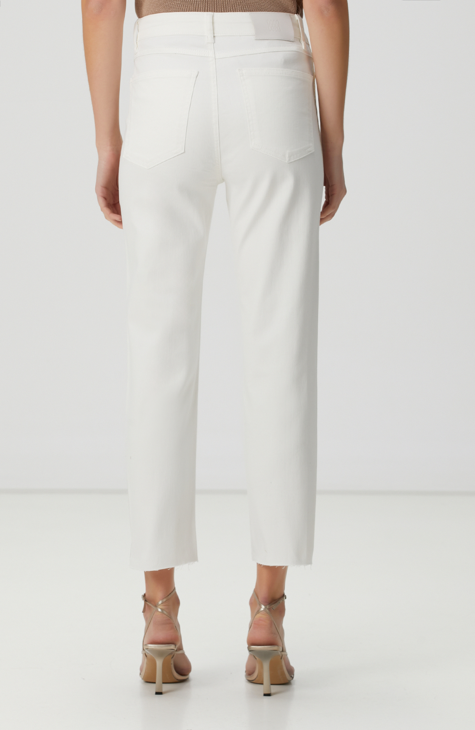 Kırık Beyaz Denim Pantolon