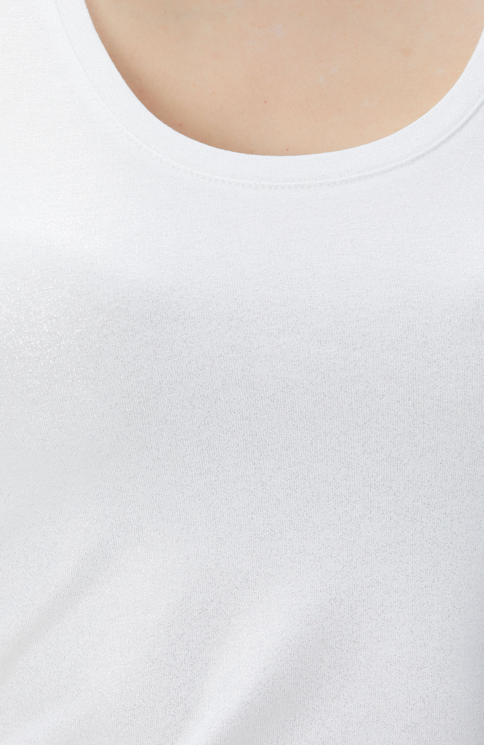 Kırık Beyaz Varak Baskılı T-shirt