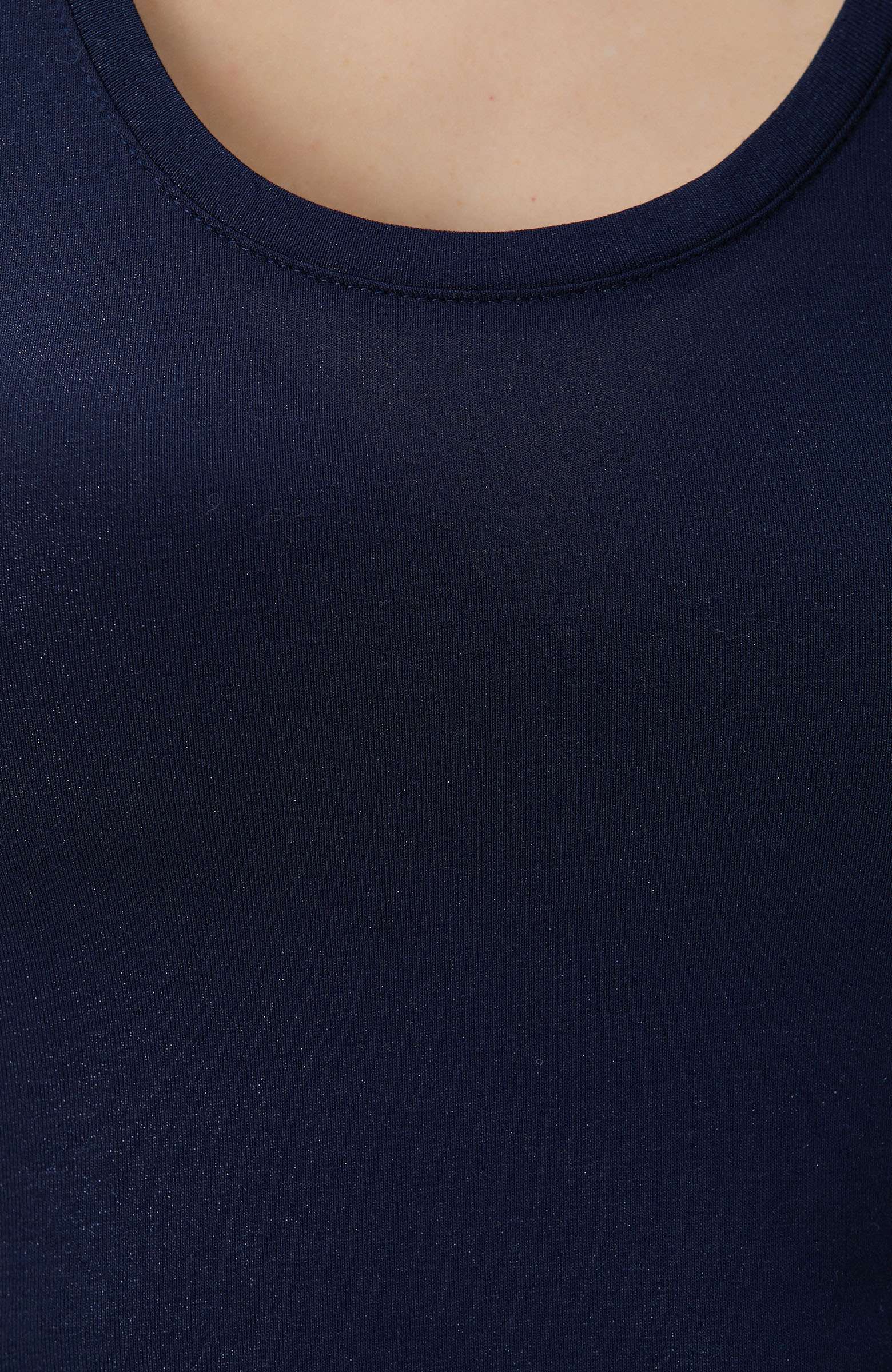 Lacivert Varak Baskılı T-shirt