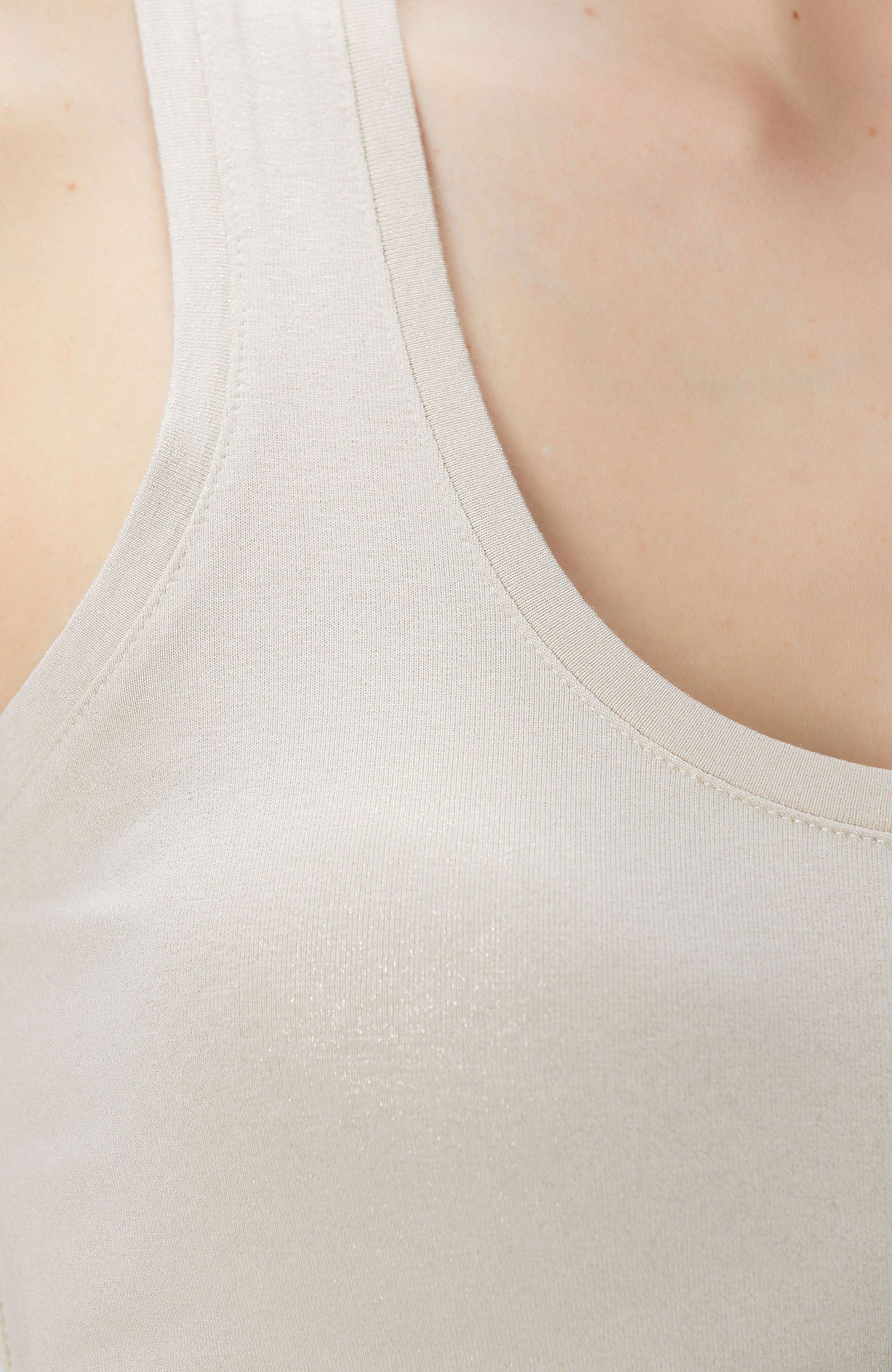 Bej Varak Baskılı T-shirt