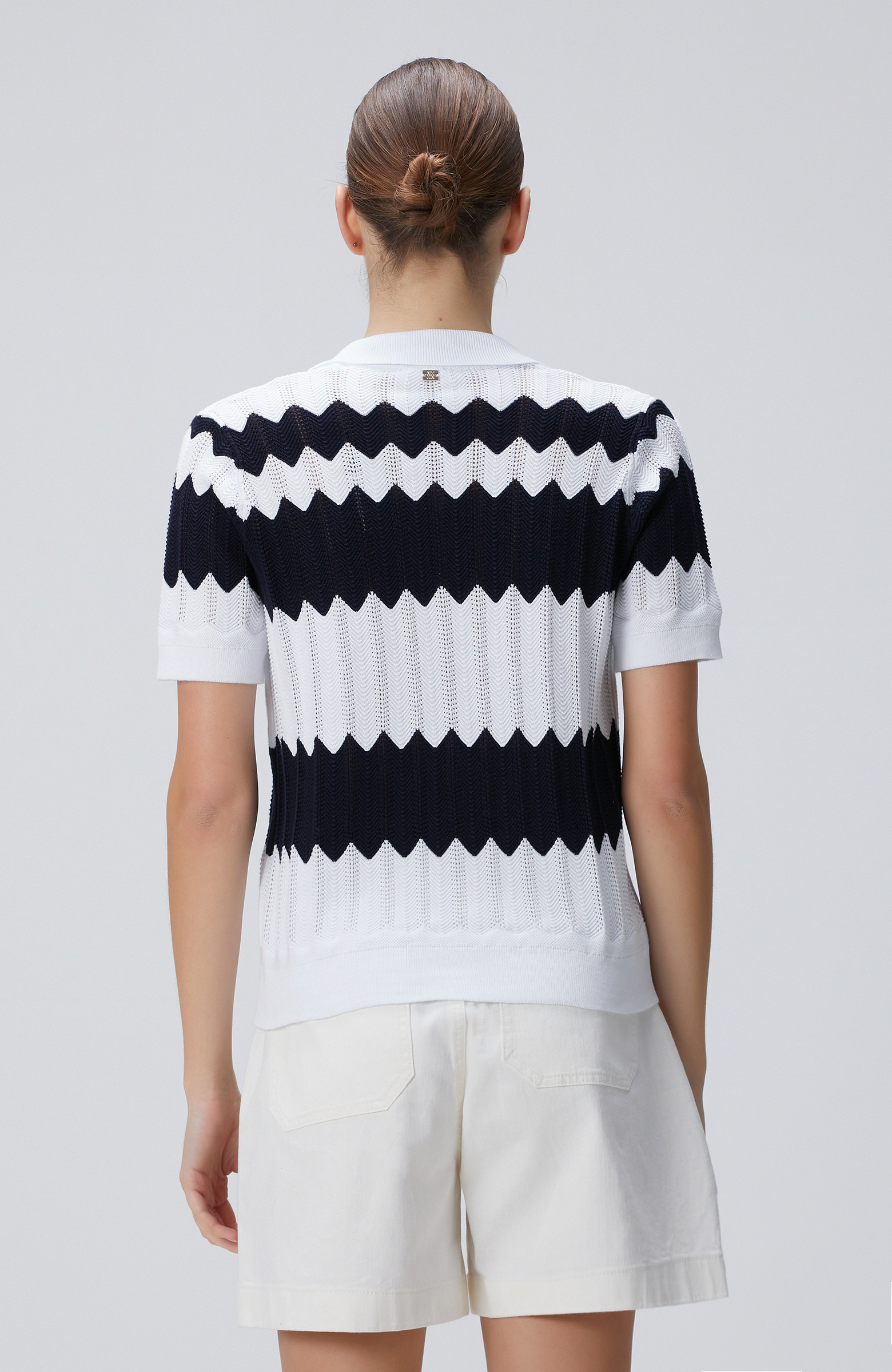 Lacivert-Beyaz Hırka