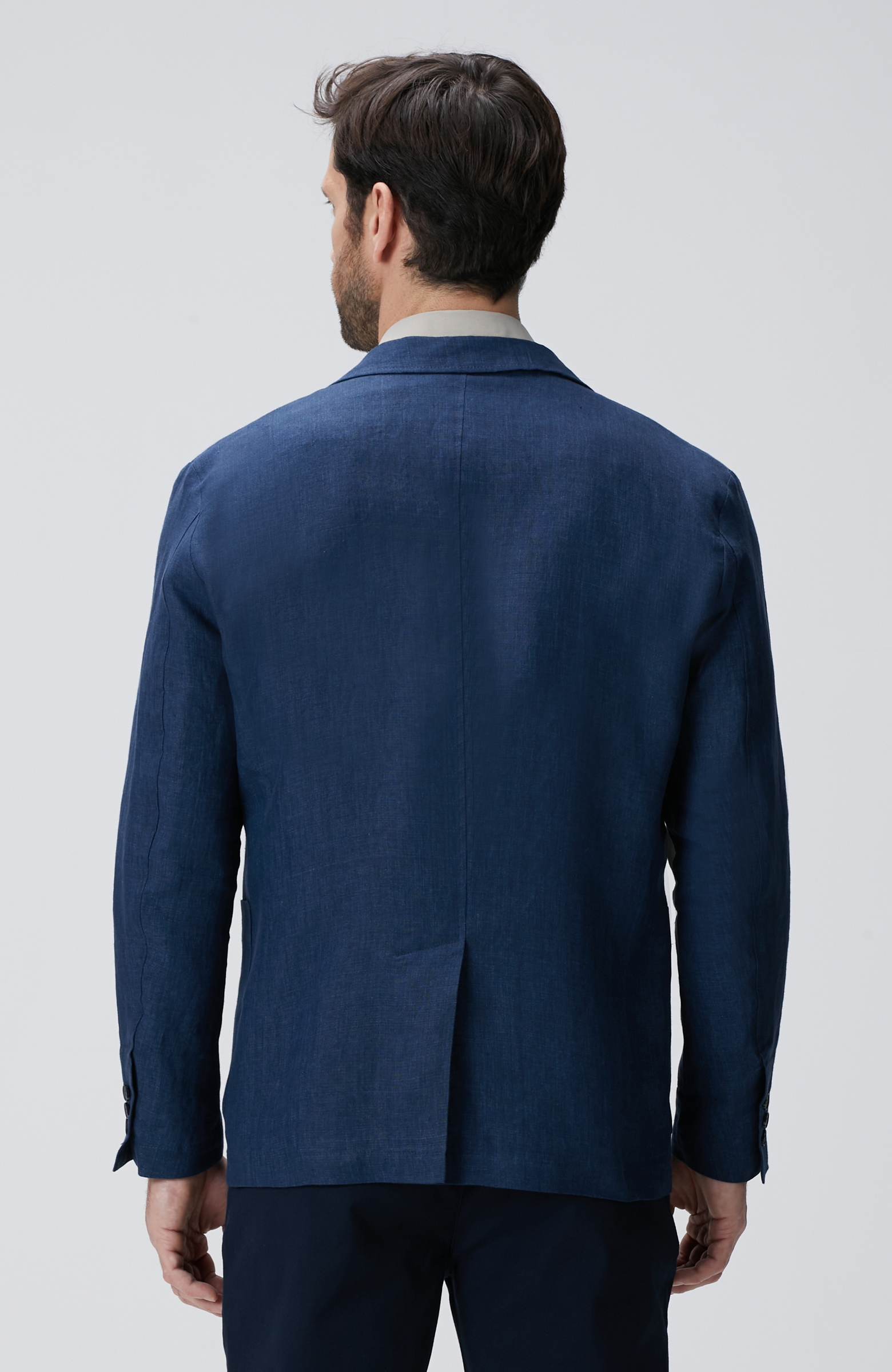 Lacivert Keten Ceket