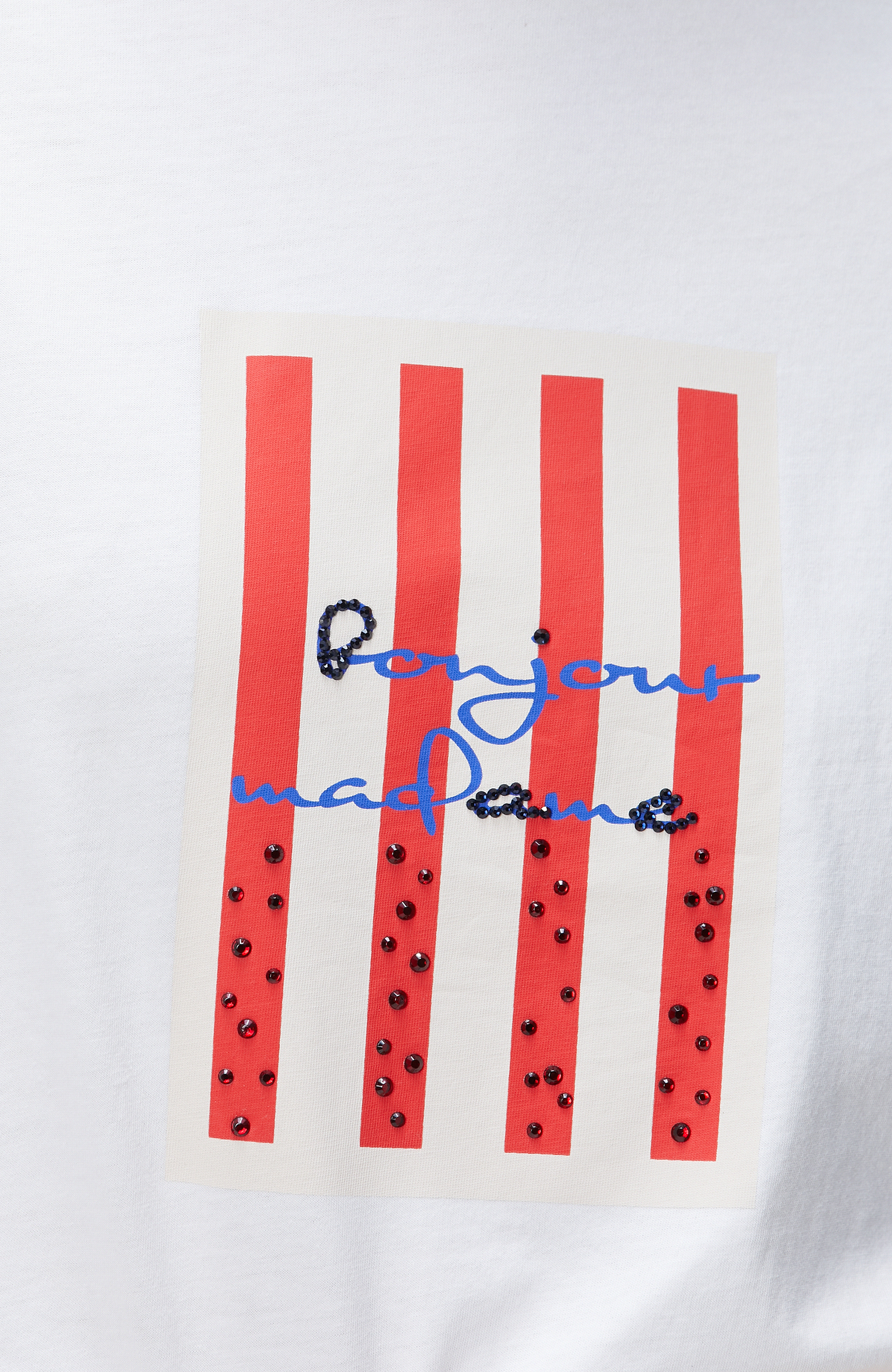 Beyaz Baskılı T-shirt