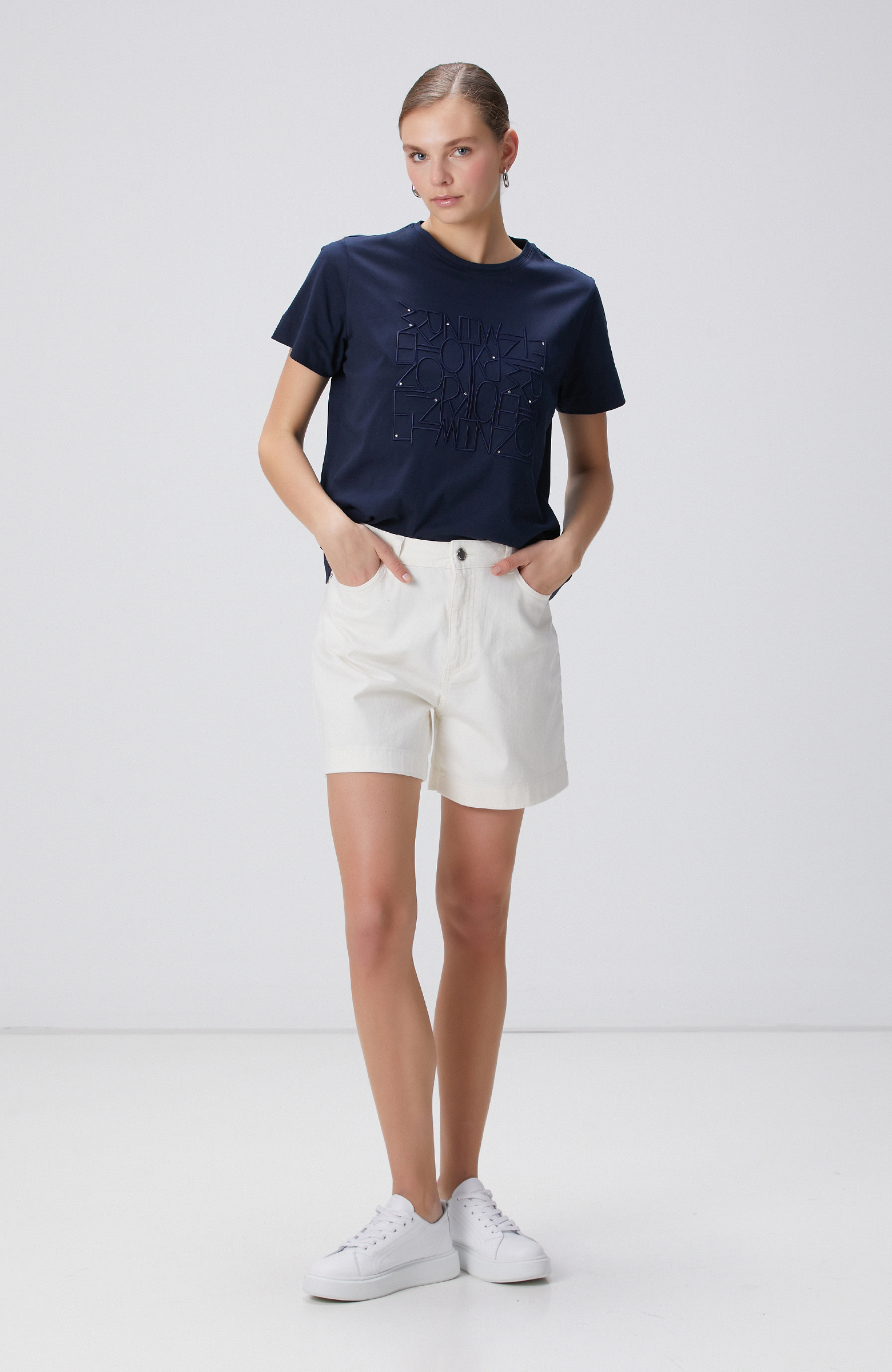 Lacivert T-shirt