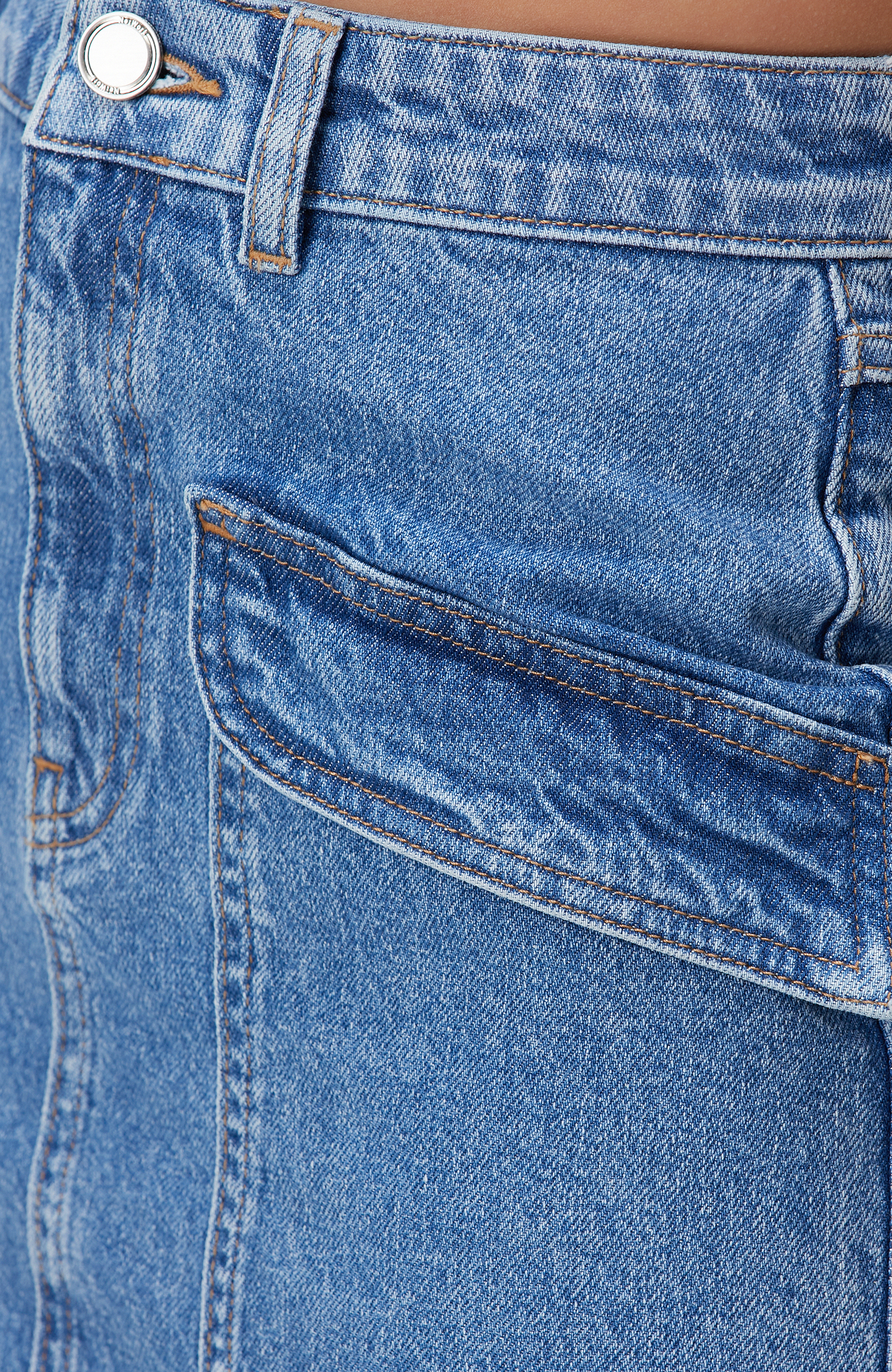 İndigo Mini Denim Etek