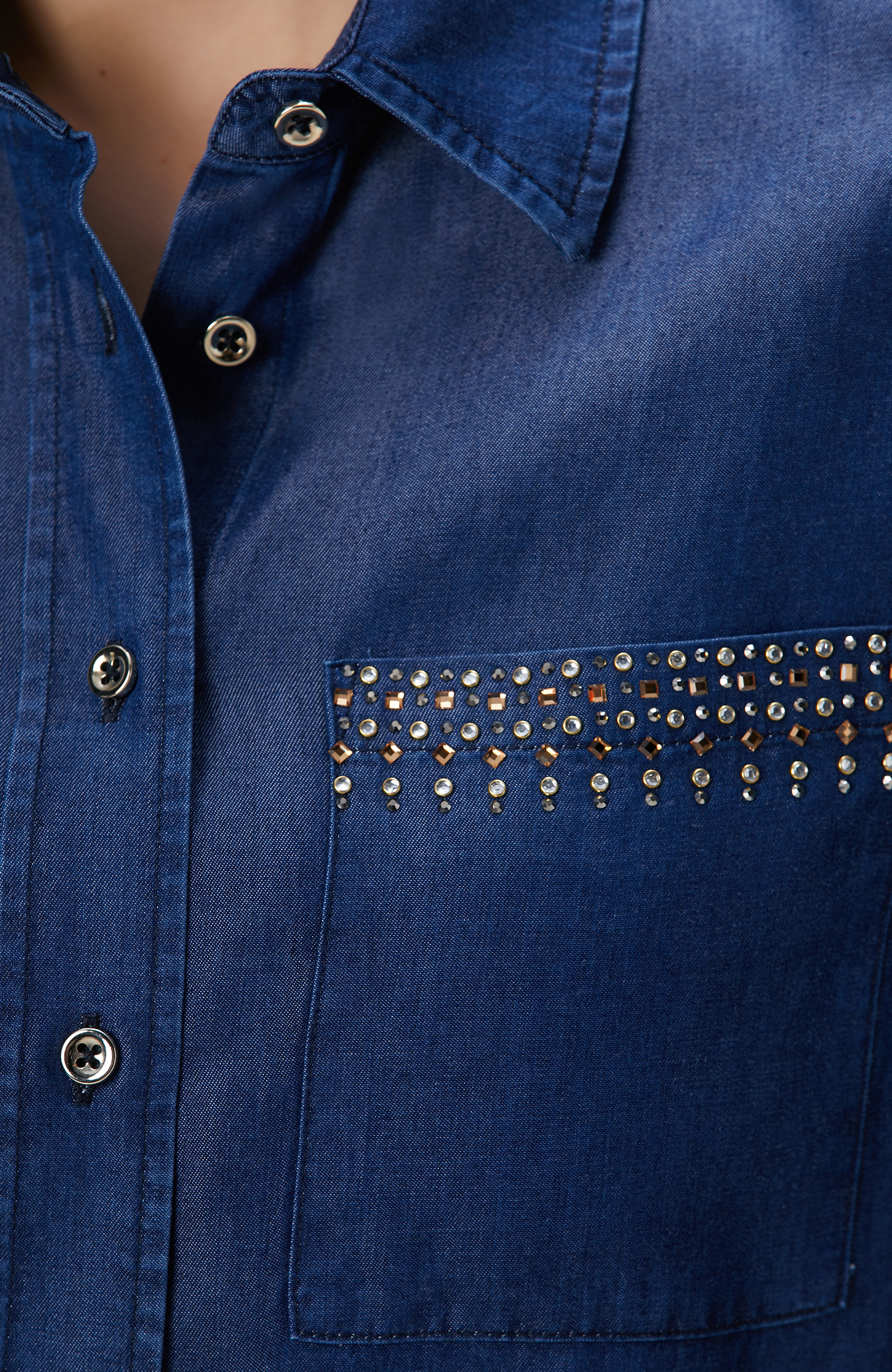 İndigo Denim Gömlek