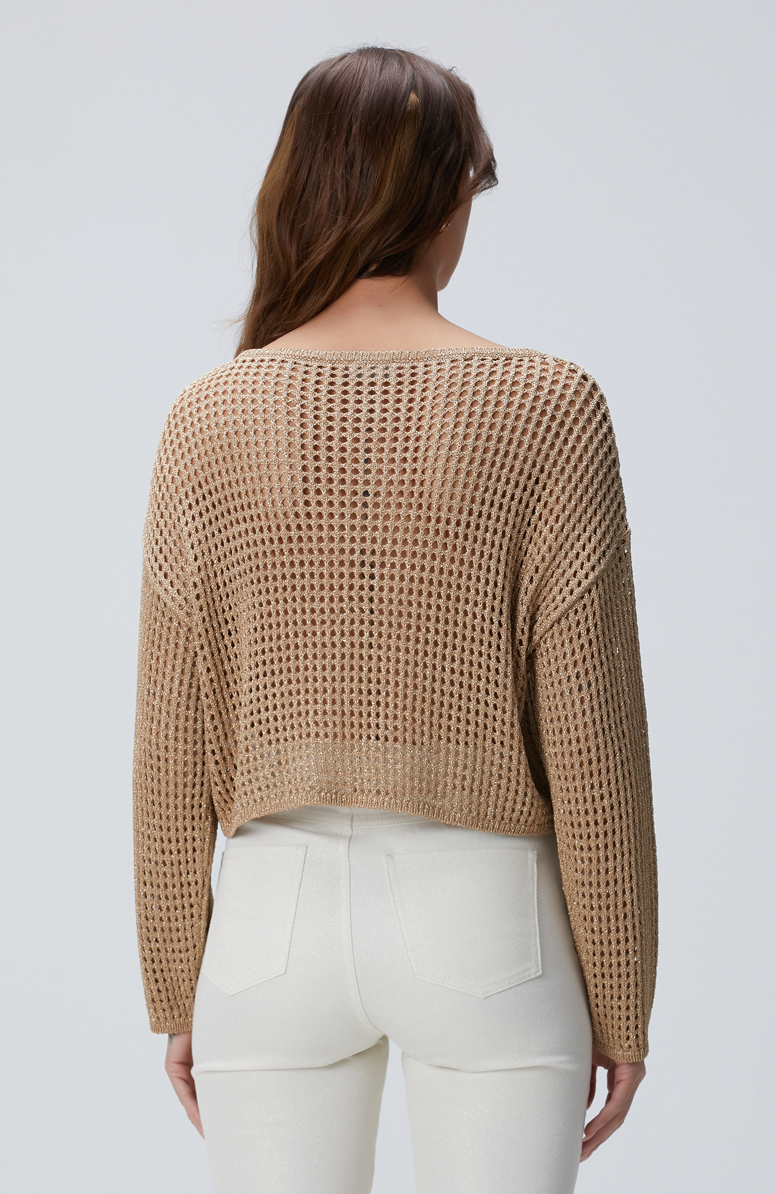 Gold Simli Triko Kazak