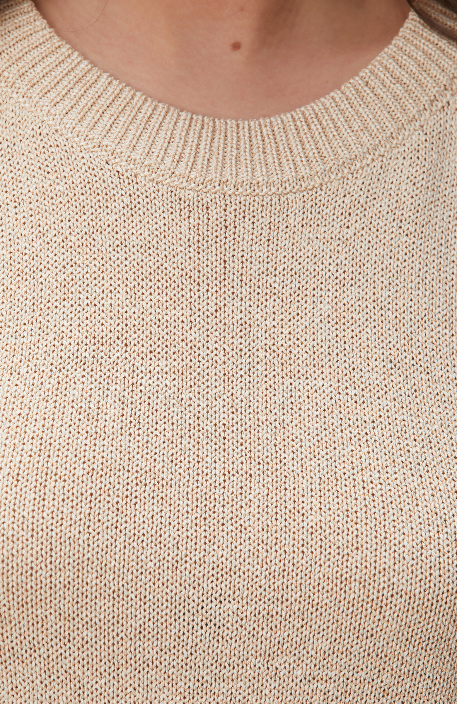 Bej Halter Yaka Triko