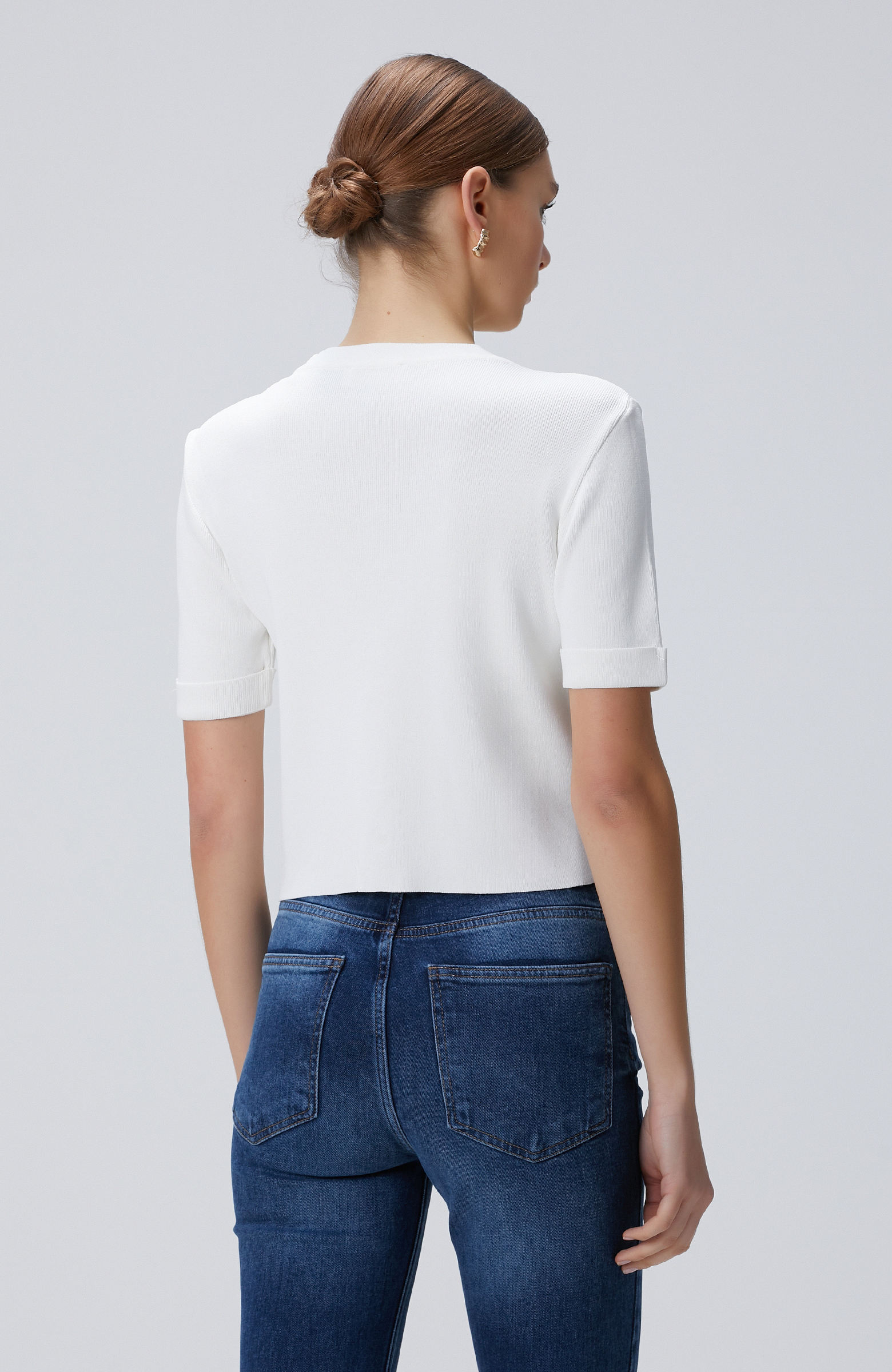 Kırıkbeyaz  Triko Ceket