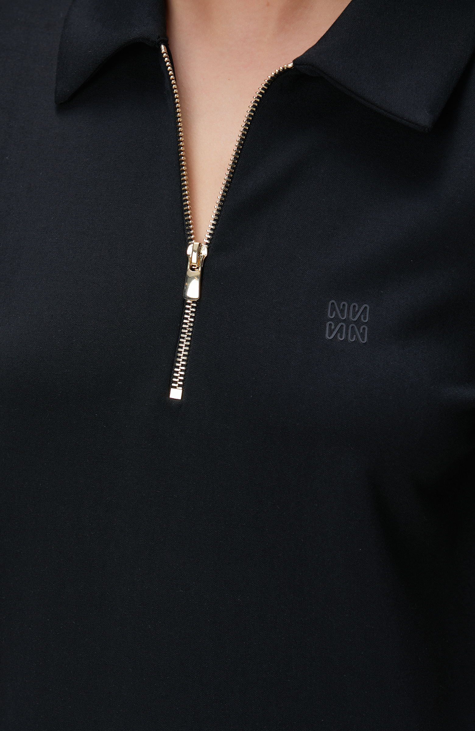 Siyah Polo Yaka Elbise