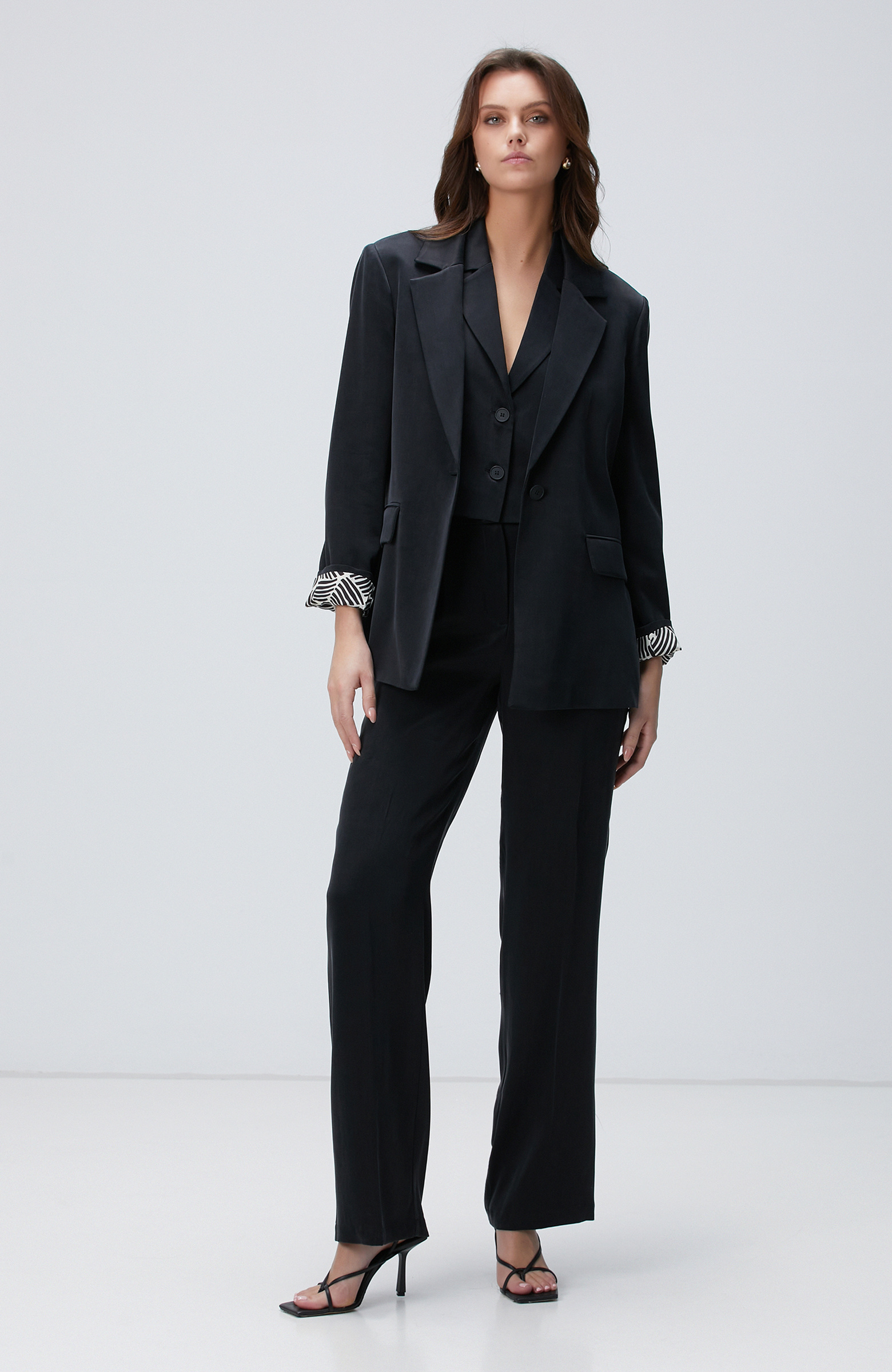 Black Cupro Blazer