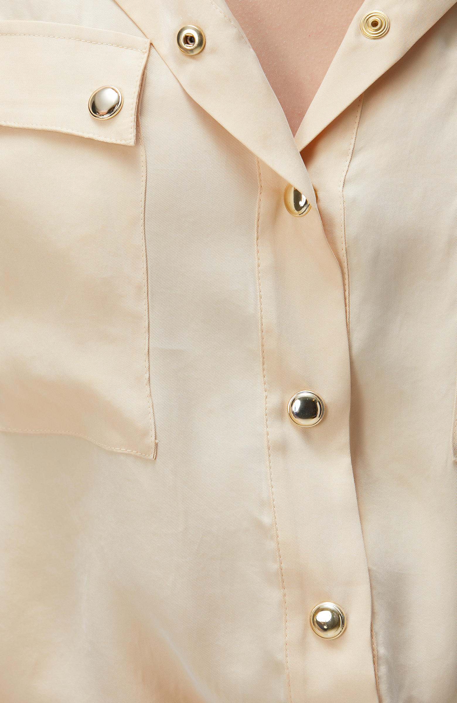 Açık Bej Cupro Gömlek