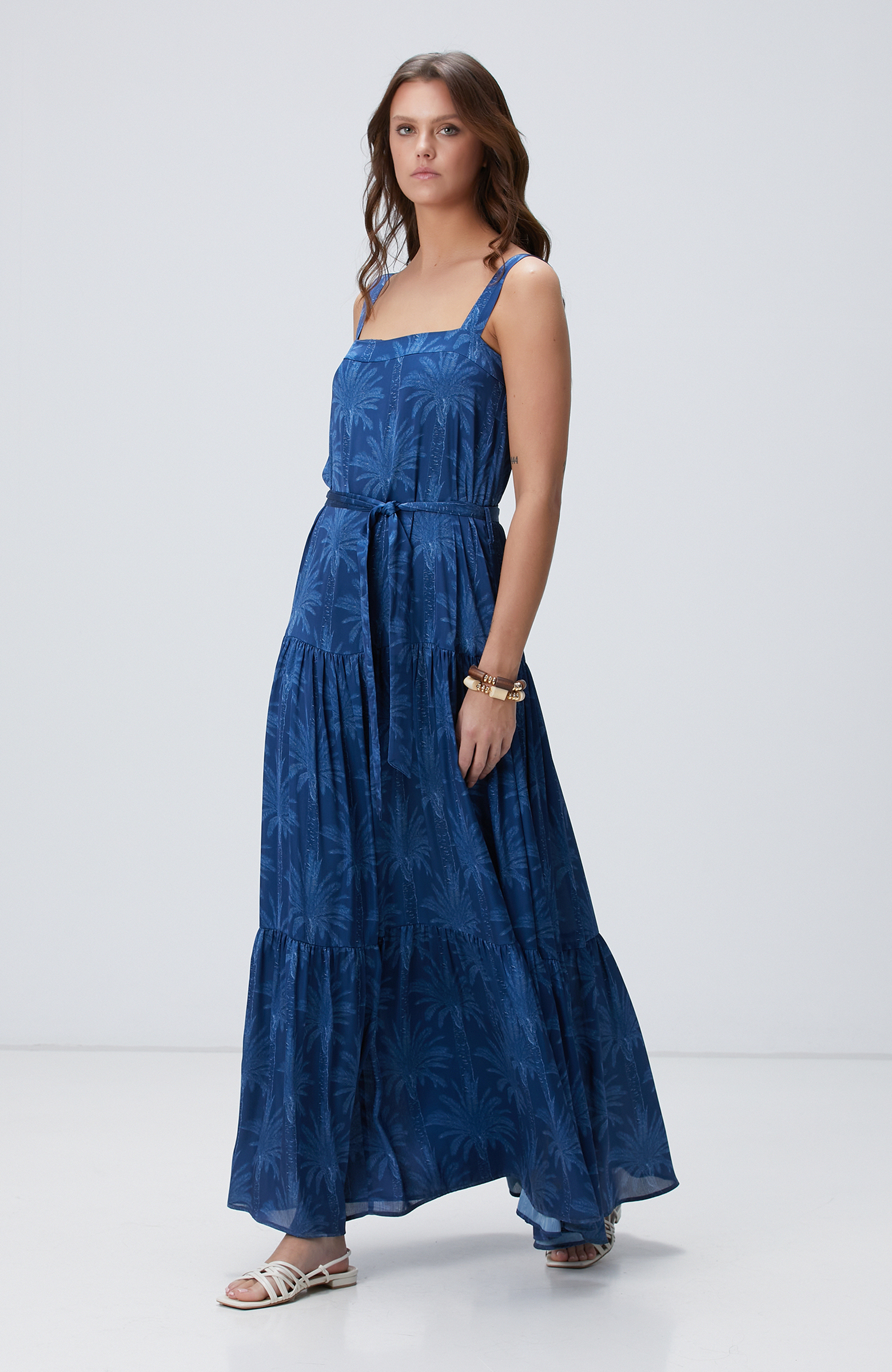 Lacivert Maxi Elbise