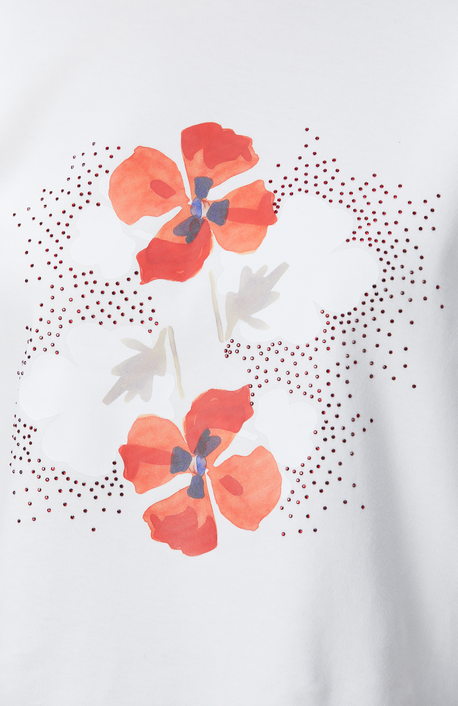 Kırık Beyaz Baskılı T-shirt