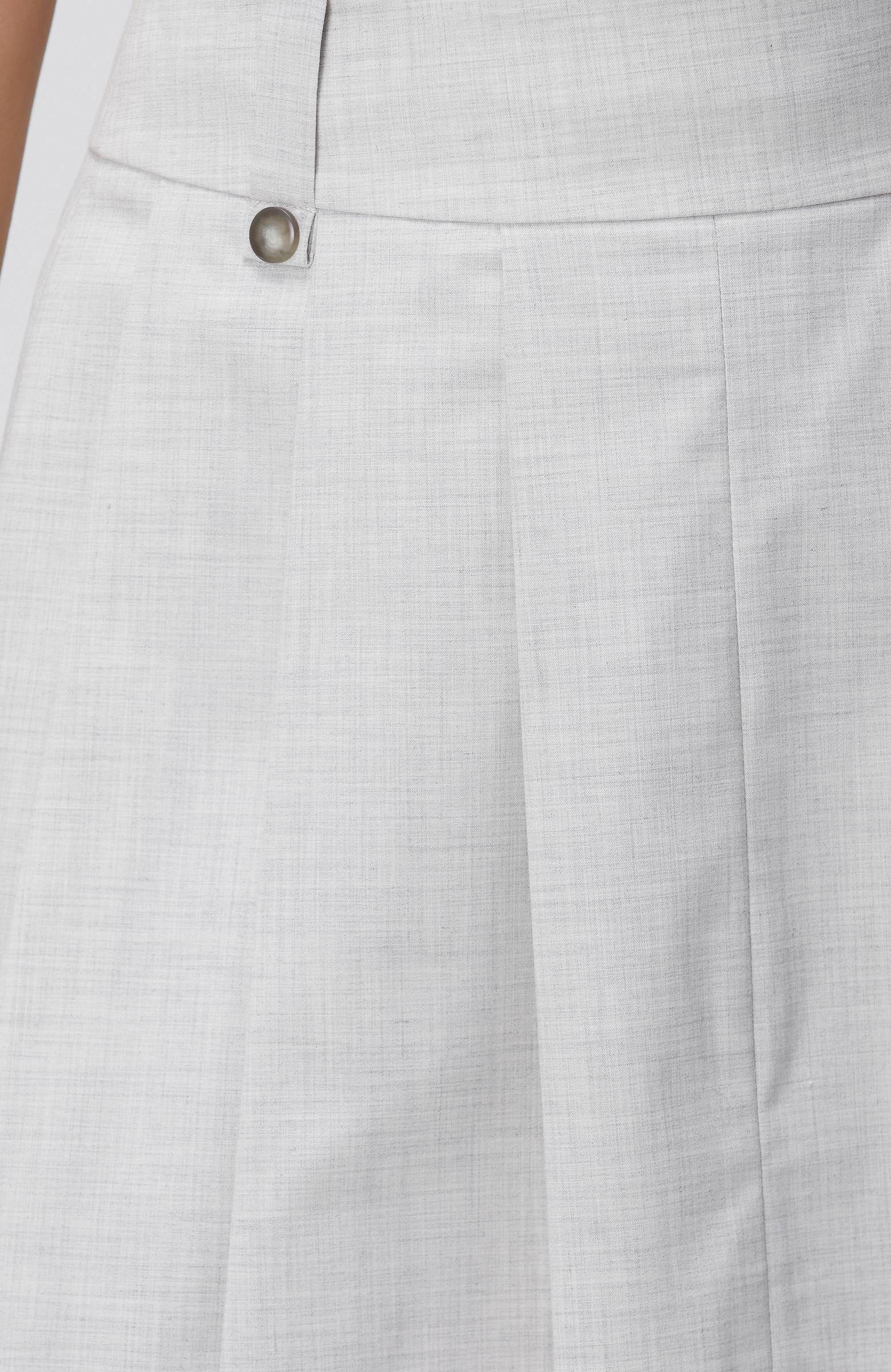 Açık Gri Mini Etek