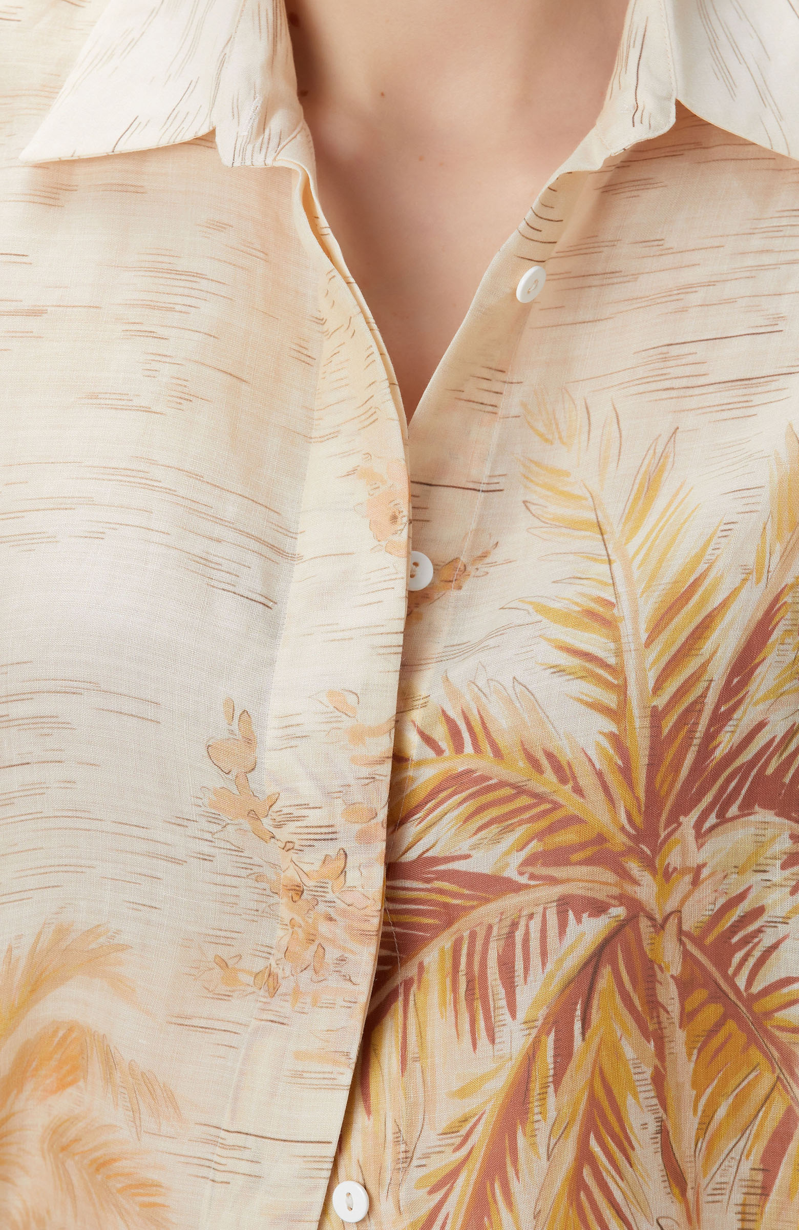 Limited Sarı Desenli Gömlek