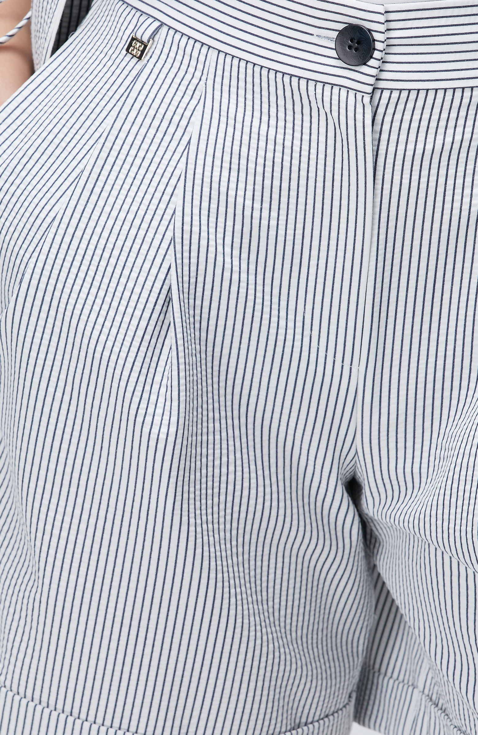 Lacivert Beyaz Şort