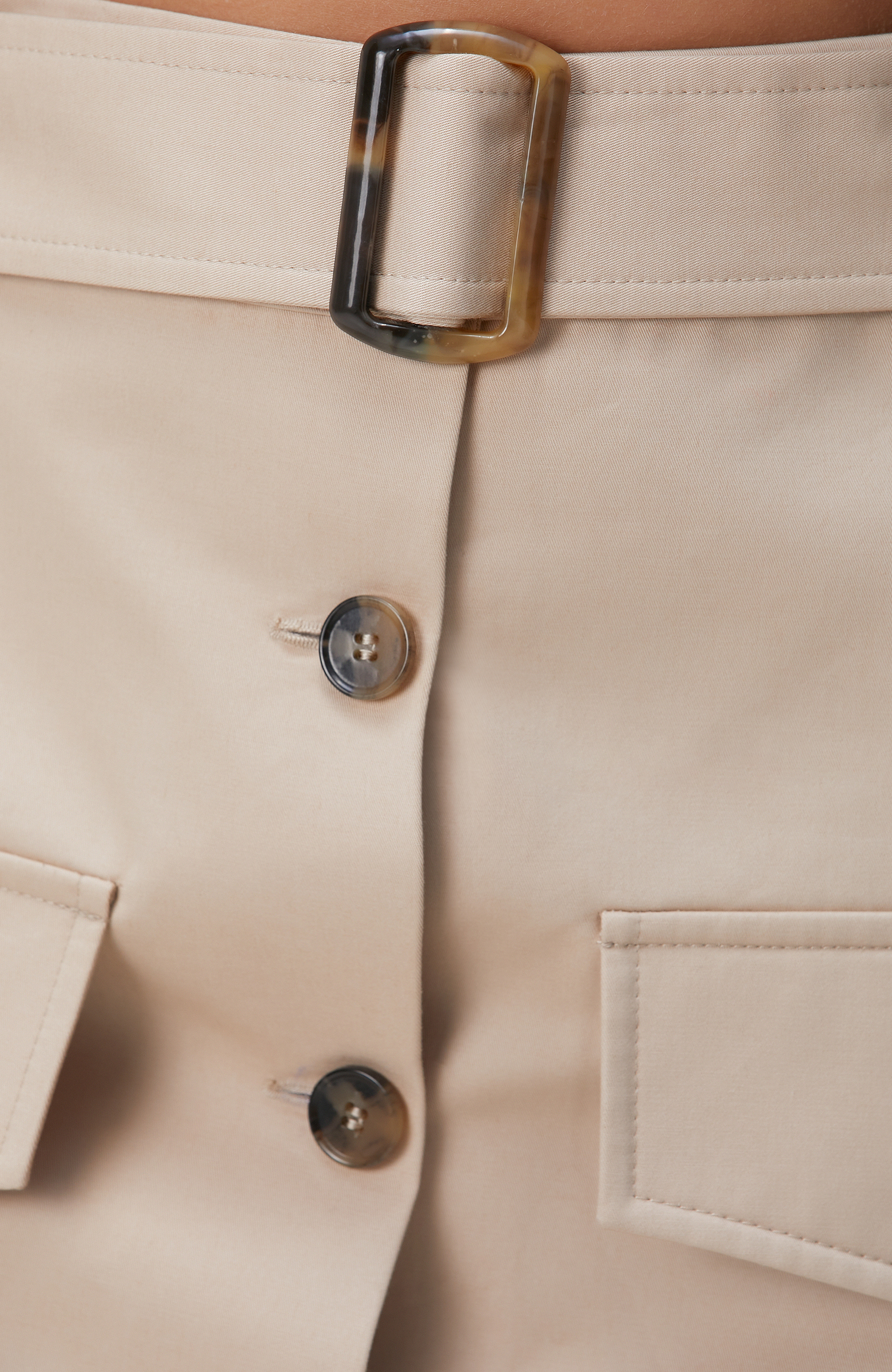 Açık Bej Mini Etek