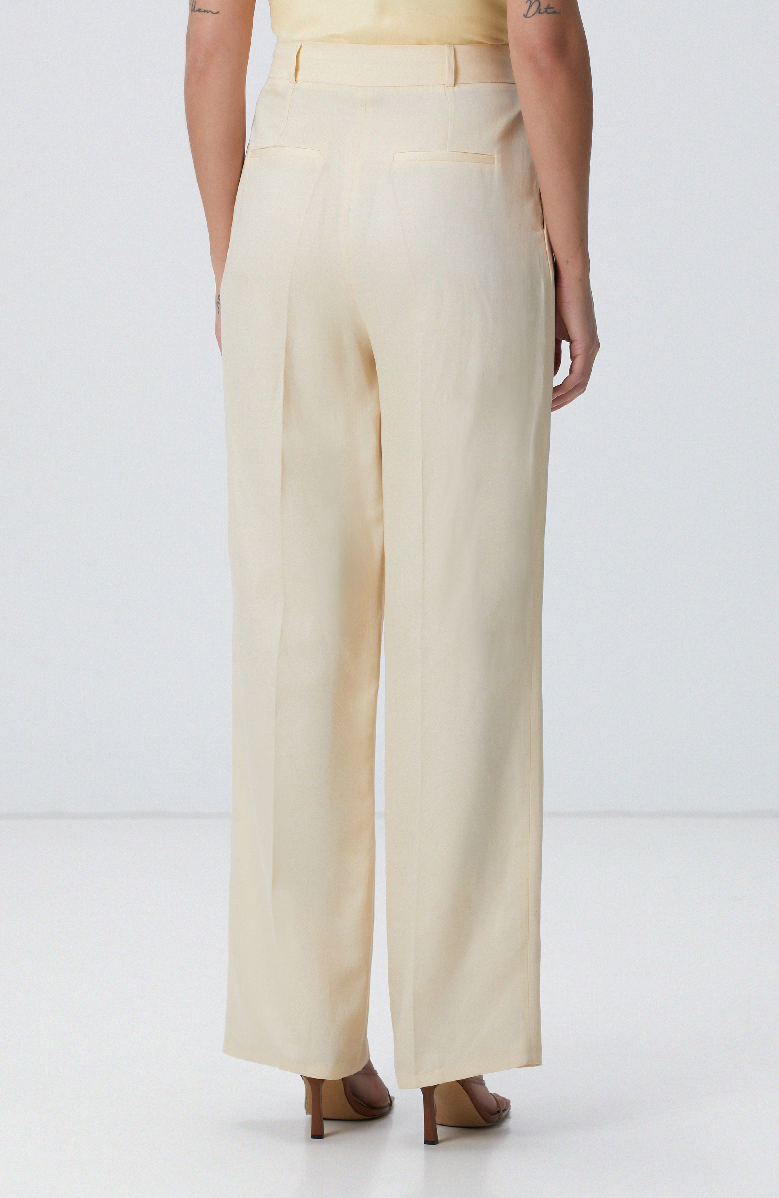 Limited Vanilya Keten Karışımlı Pantolon