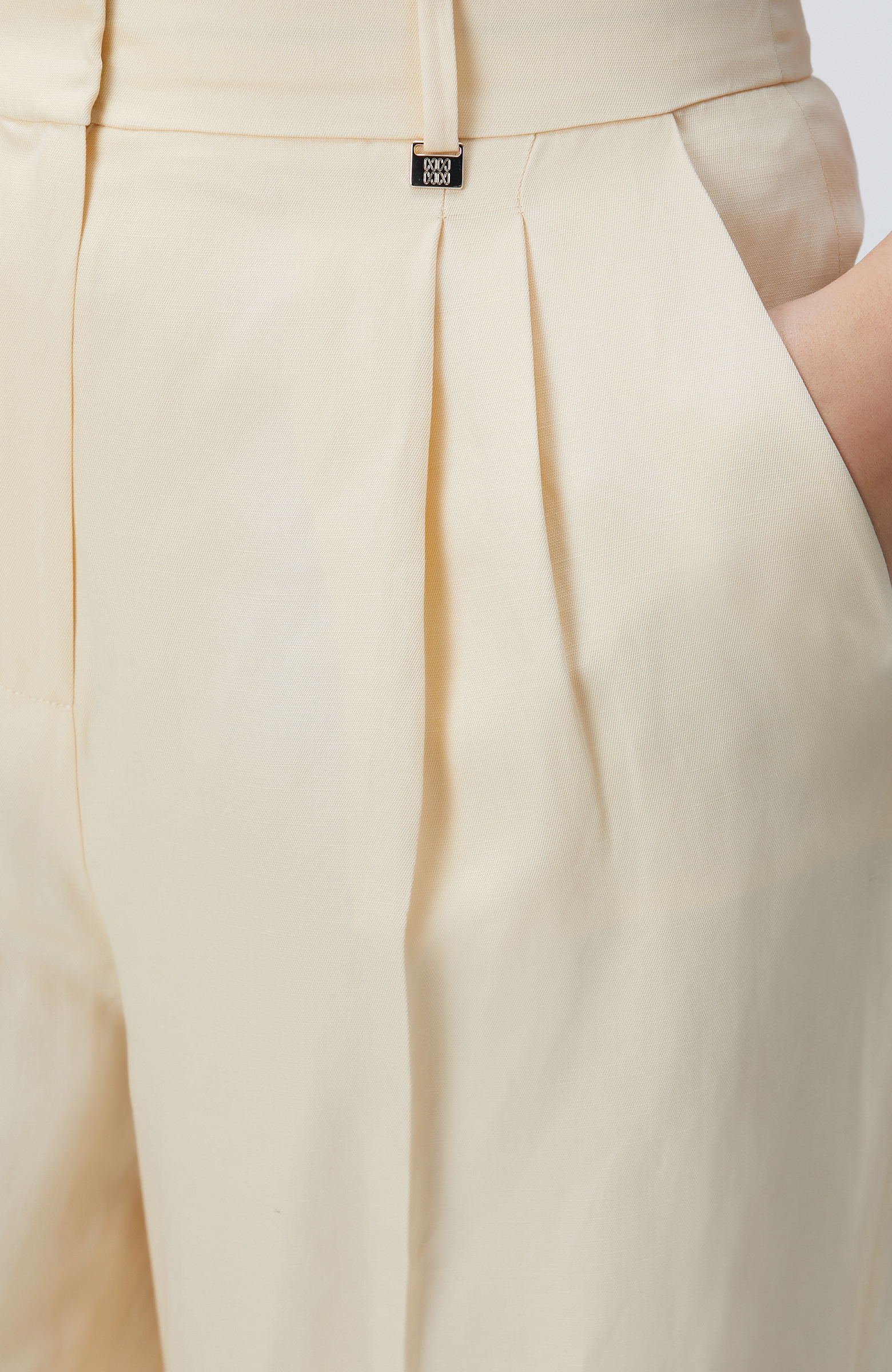 Limited Vanilya Keten Karışımlı Pantolon