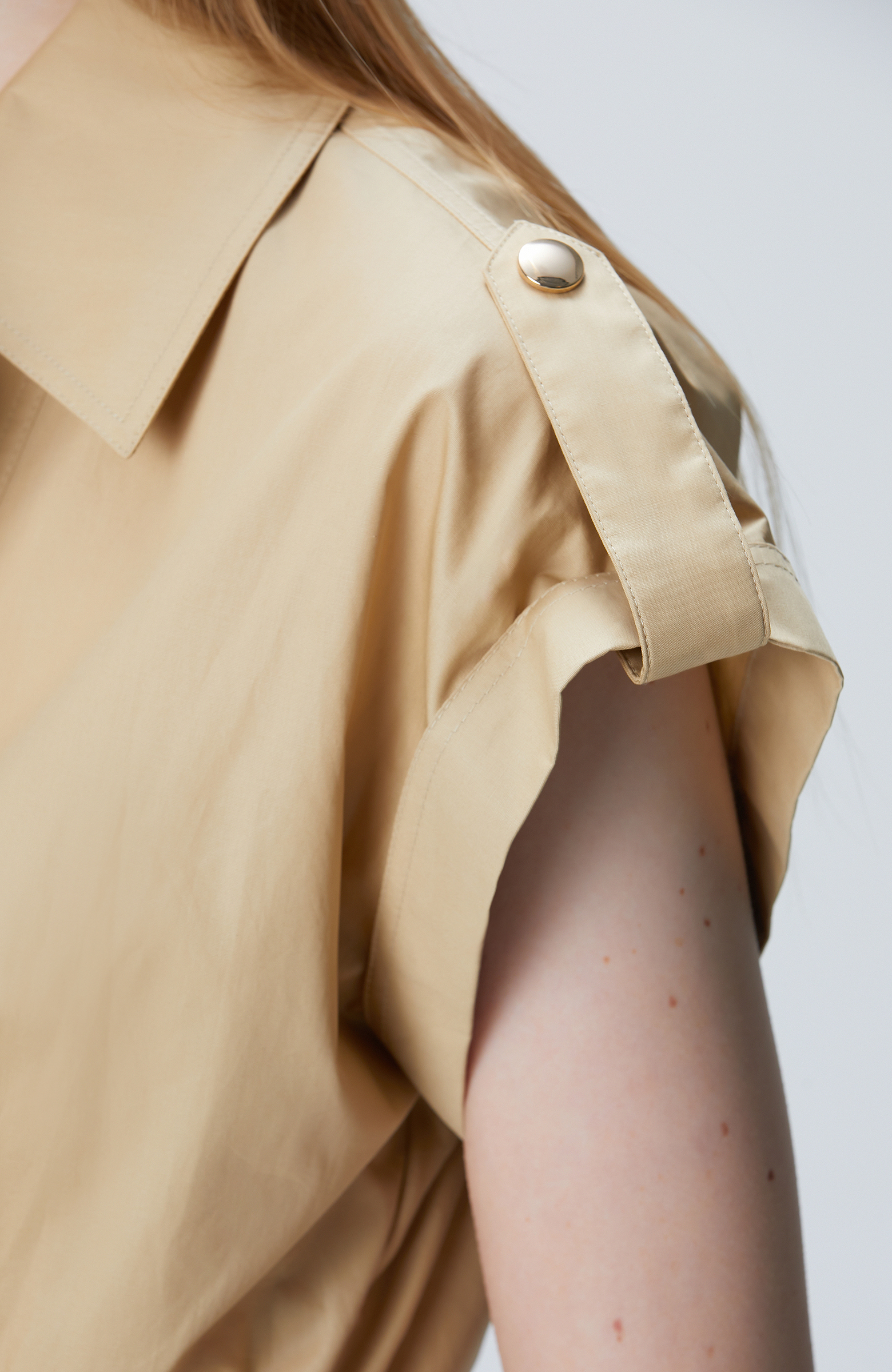 Açık Bej Kemerli Tulum