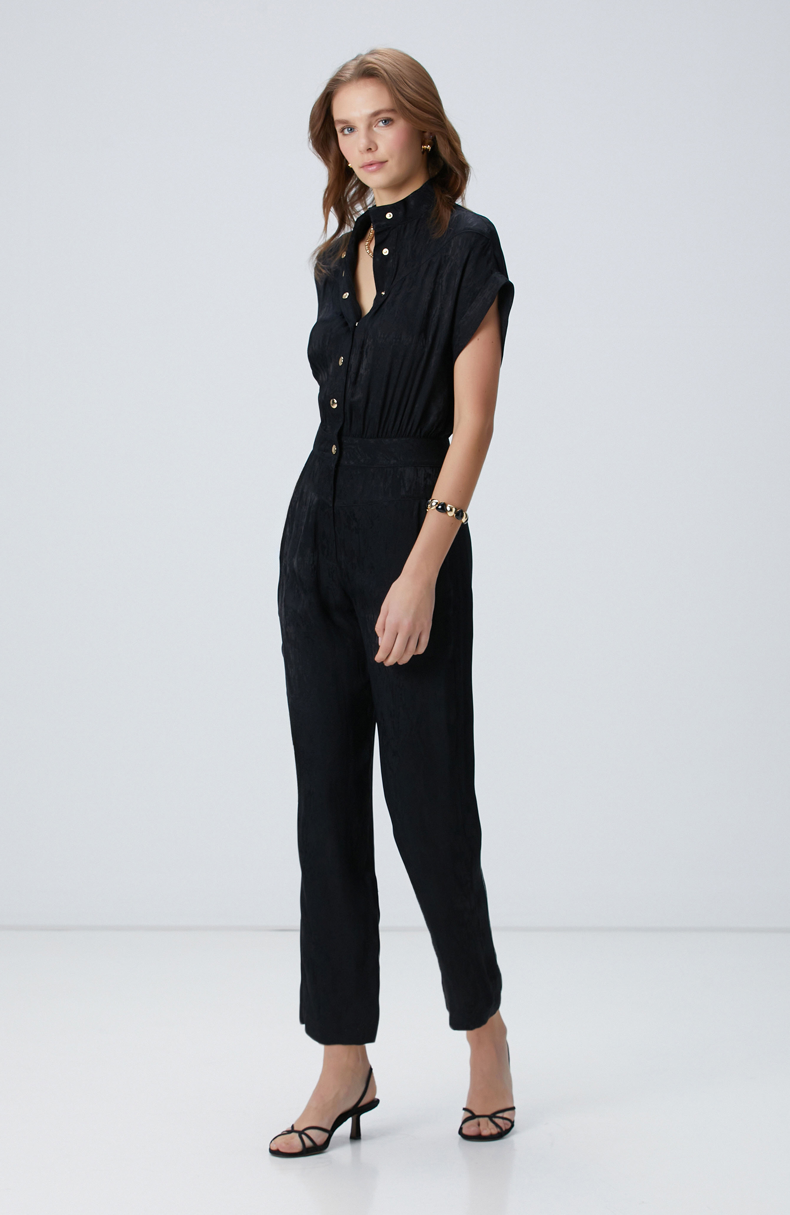 Siyah Jakar Desenli Tulum