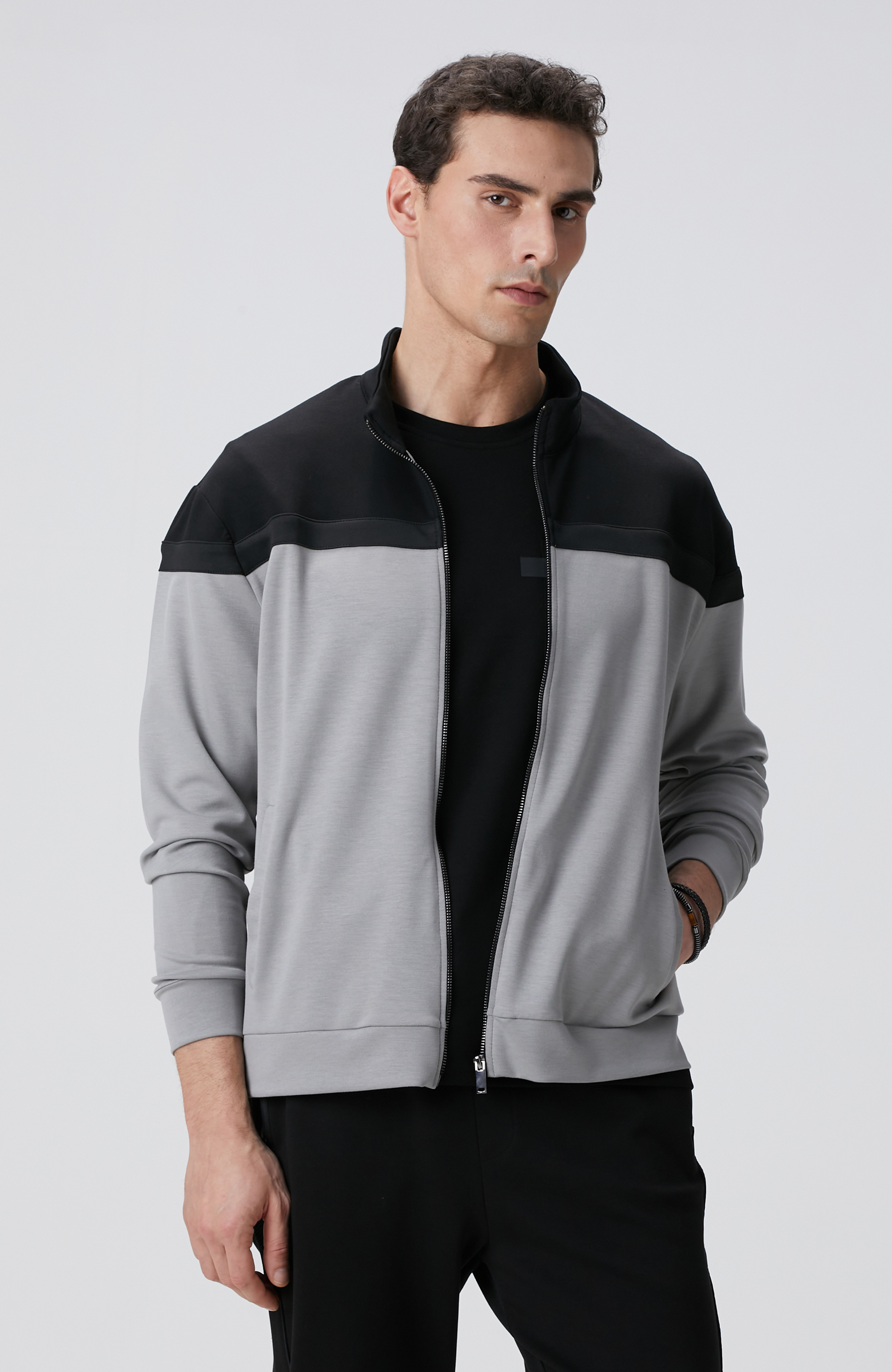 Siyah Gri Sweatshirt