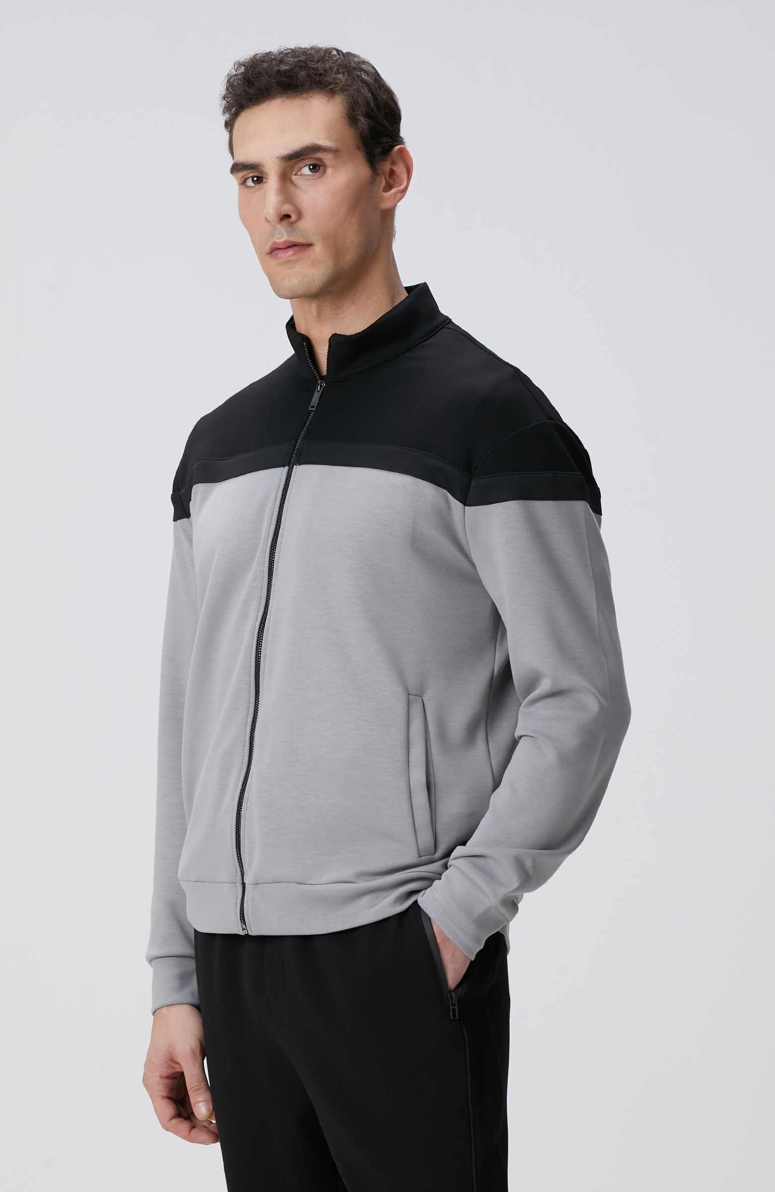 Siyah Gri Sweatshirt