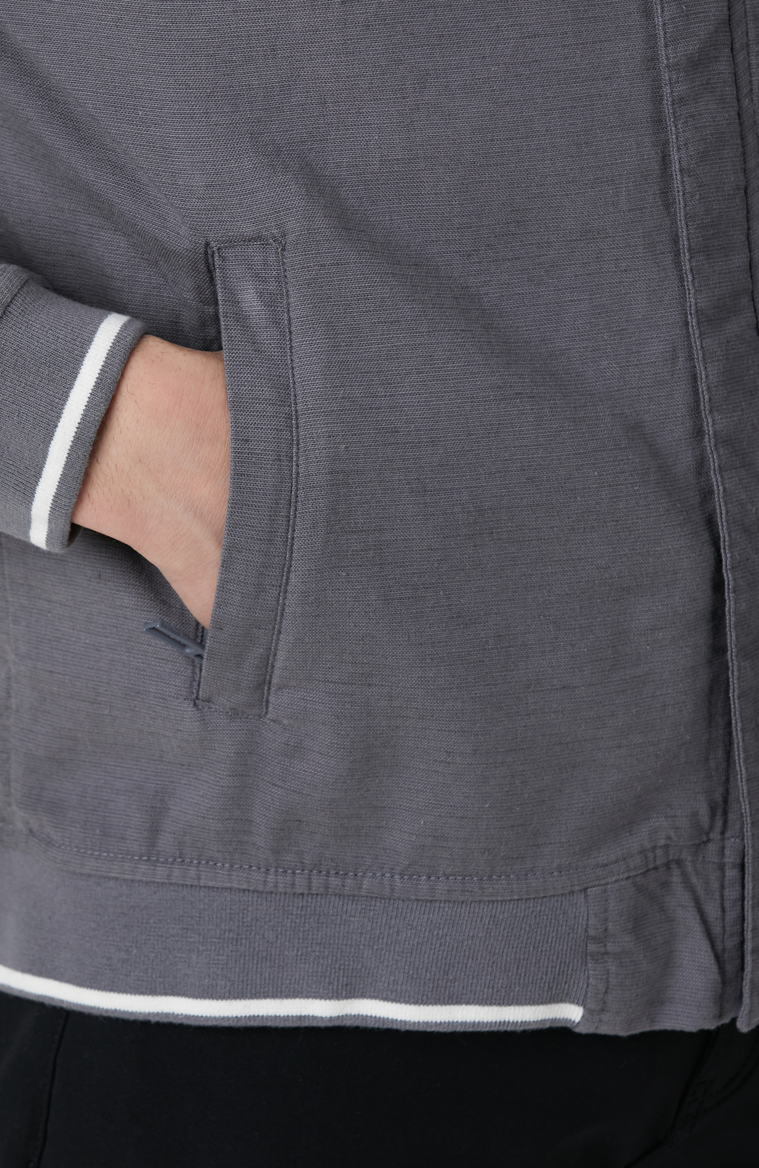 Antrasit Keten Karışım Mont