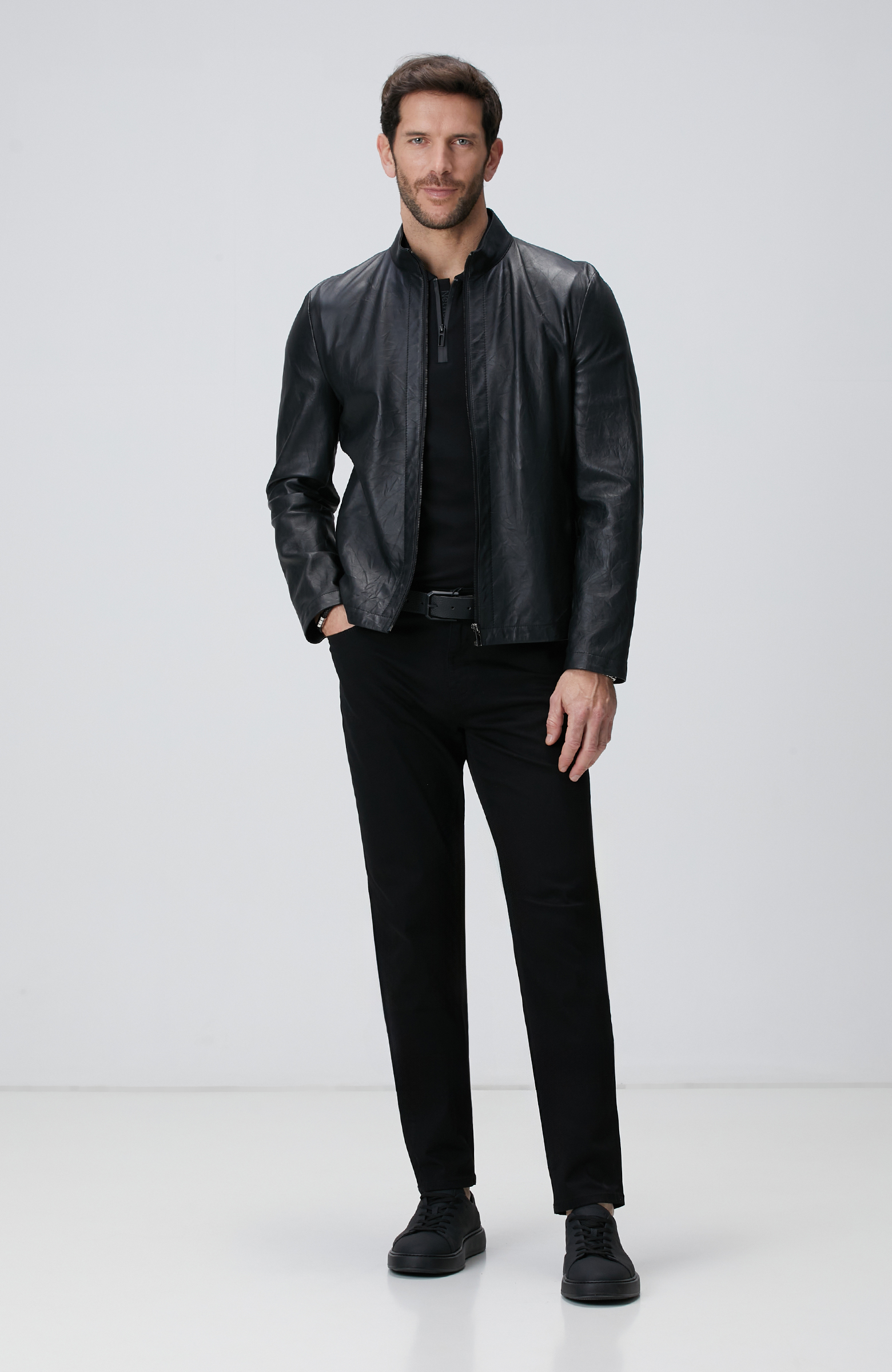 Siyah Non-Denim Casual Pantolon