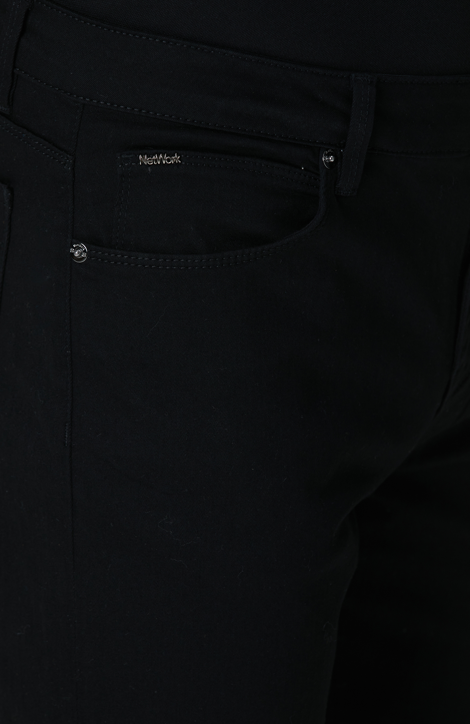 Siyah Non-Denim Casual Pantolon